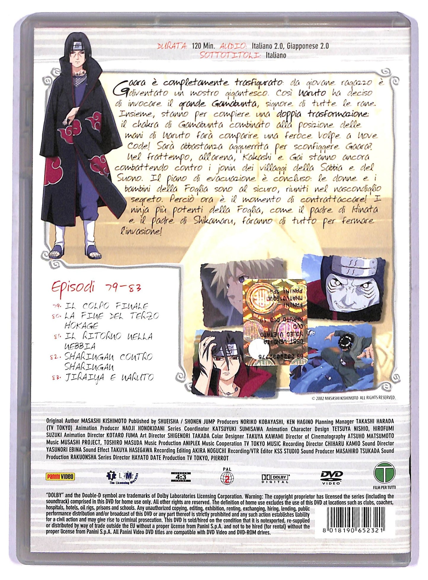 EBOND Naruto volume 19 episodi 79 - 83 EDITORIALE DVD D802320