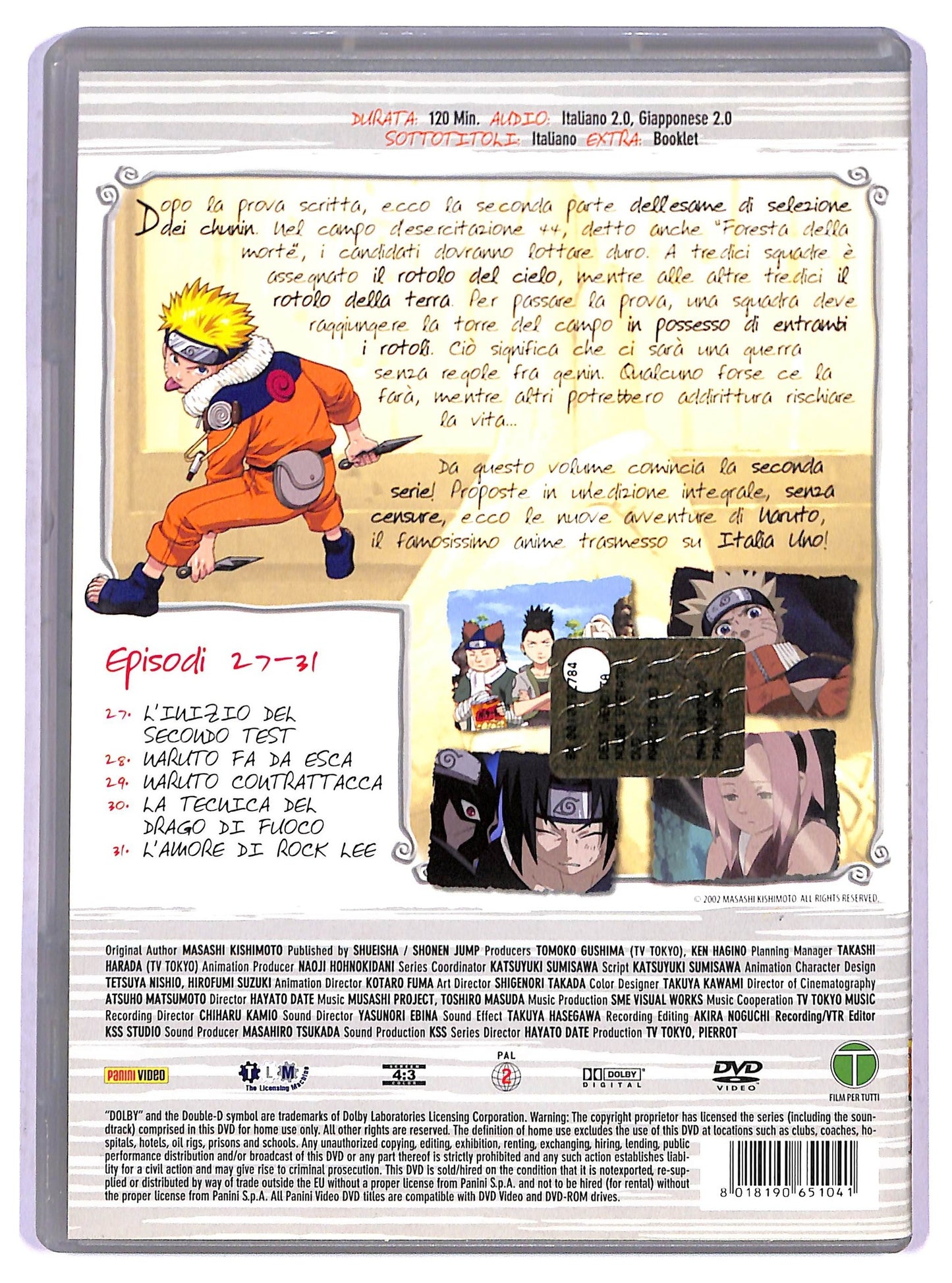 EBOND Naruto volume 7 episodi 27 - 31 EDITORIALE DVD D802327