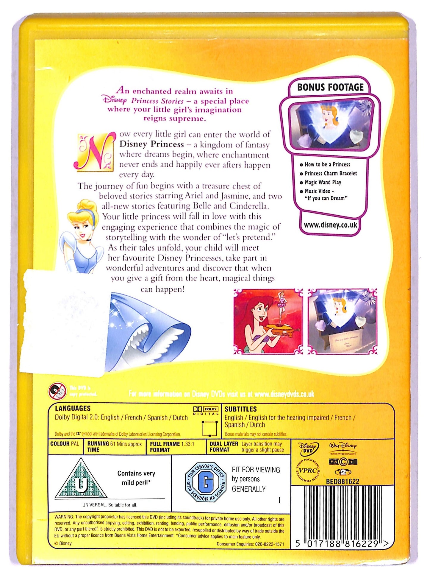 EBOND Disney Princess Stories volume one - A Gift from the Heart NO ITA DVD D802369