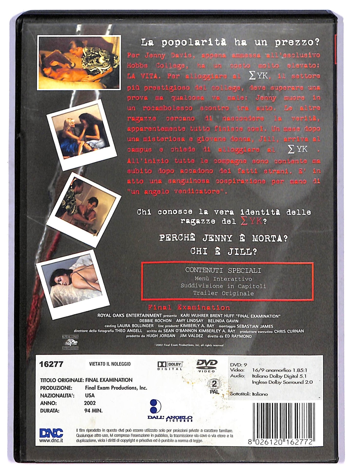 EBOND final examination DVD D802428
