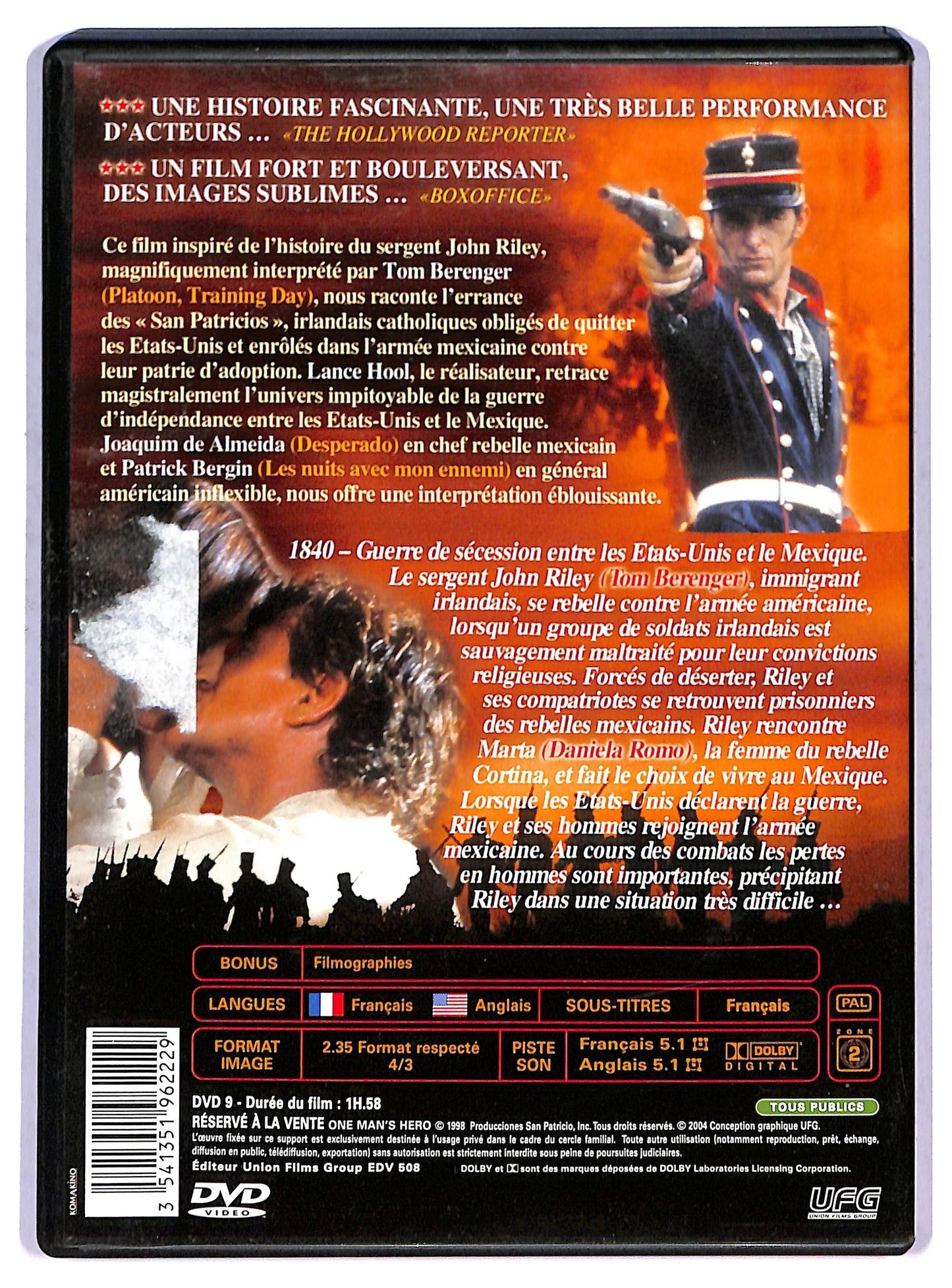 EBOND One Man's Hero NO ITA DVD D802429