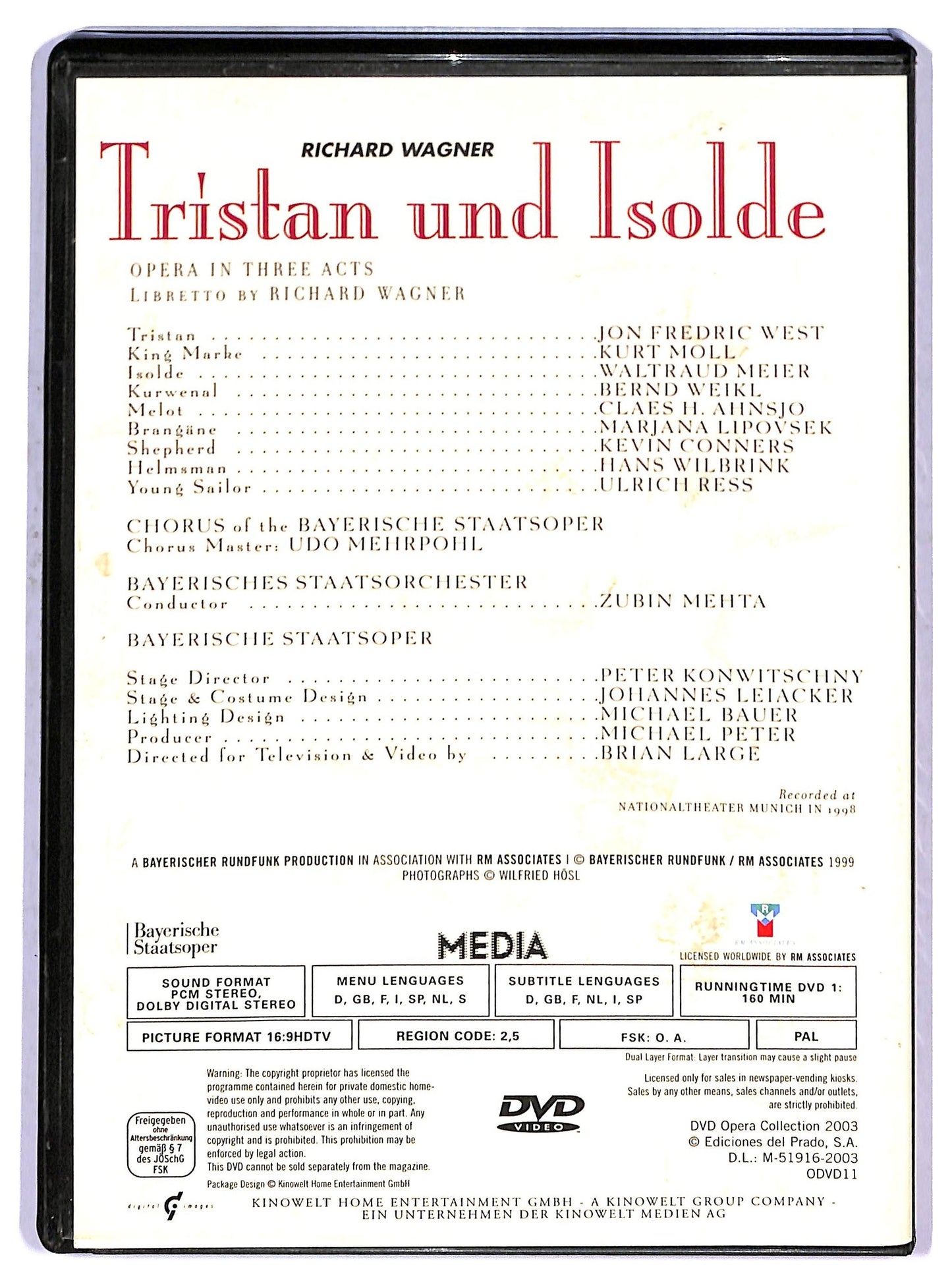 EBOND Tristan Und Isolde - Opera Collection EDITORIALE DVD D802515