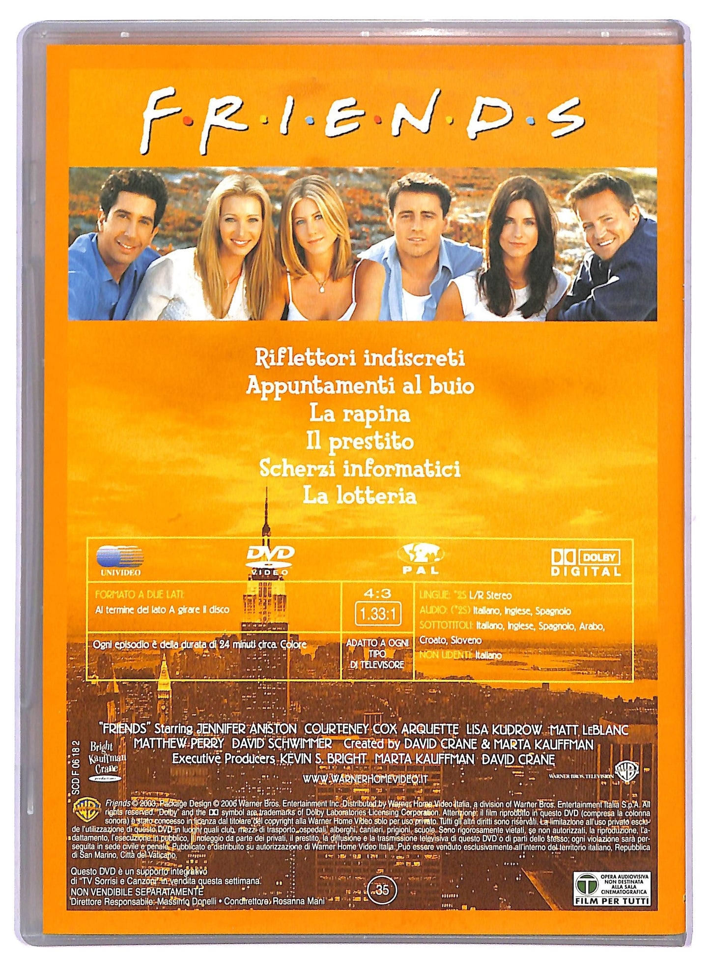 EBOND Friends Stagione 9 Episodi 13 - 18 EDITORIALE DVD D802565
