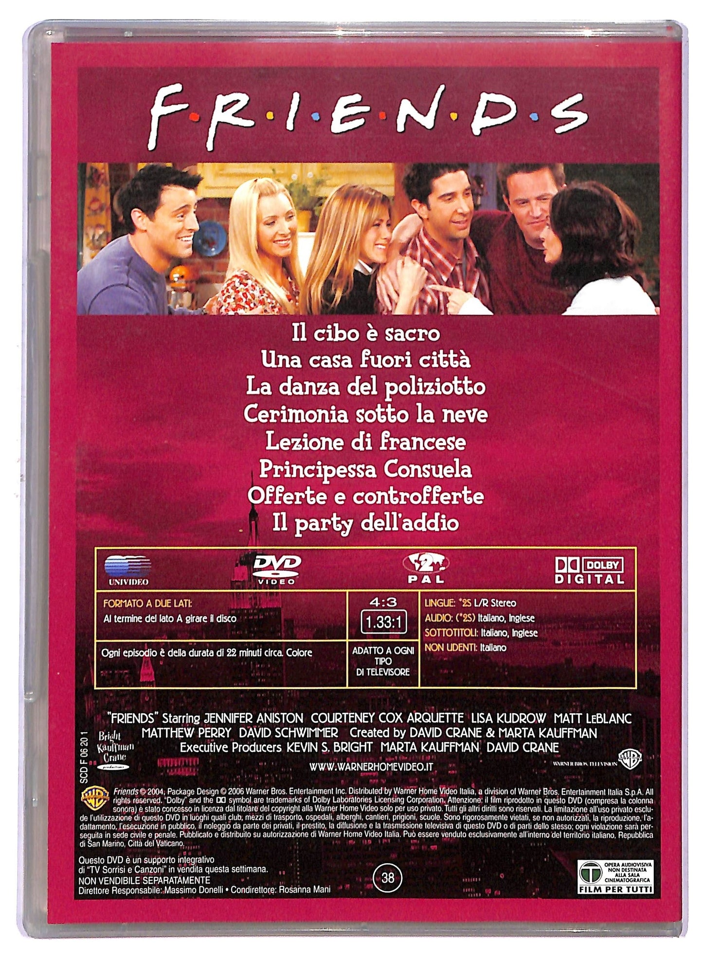 EBOND Friends stagione 10 episodi 9 - 16 EDITORIALE DVD D802567