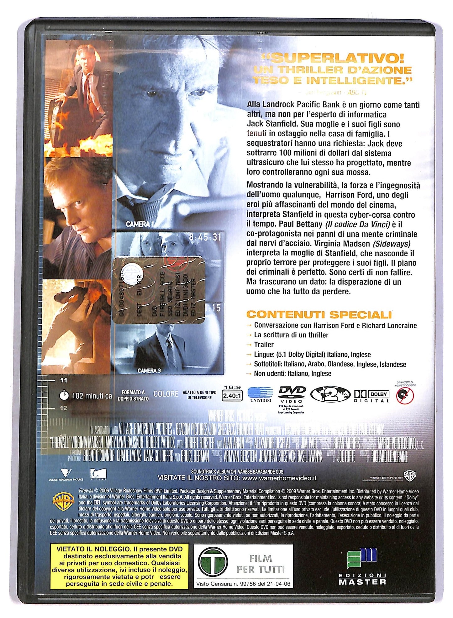 EBOND Firewall - Accesso negato EDITORIALE DVD D802617
