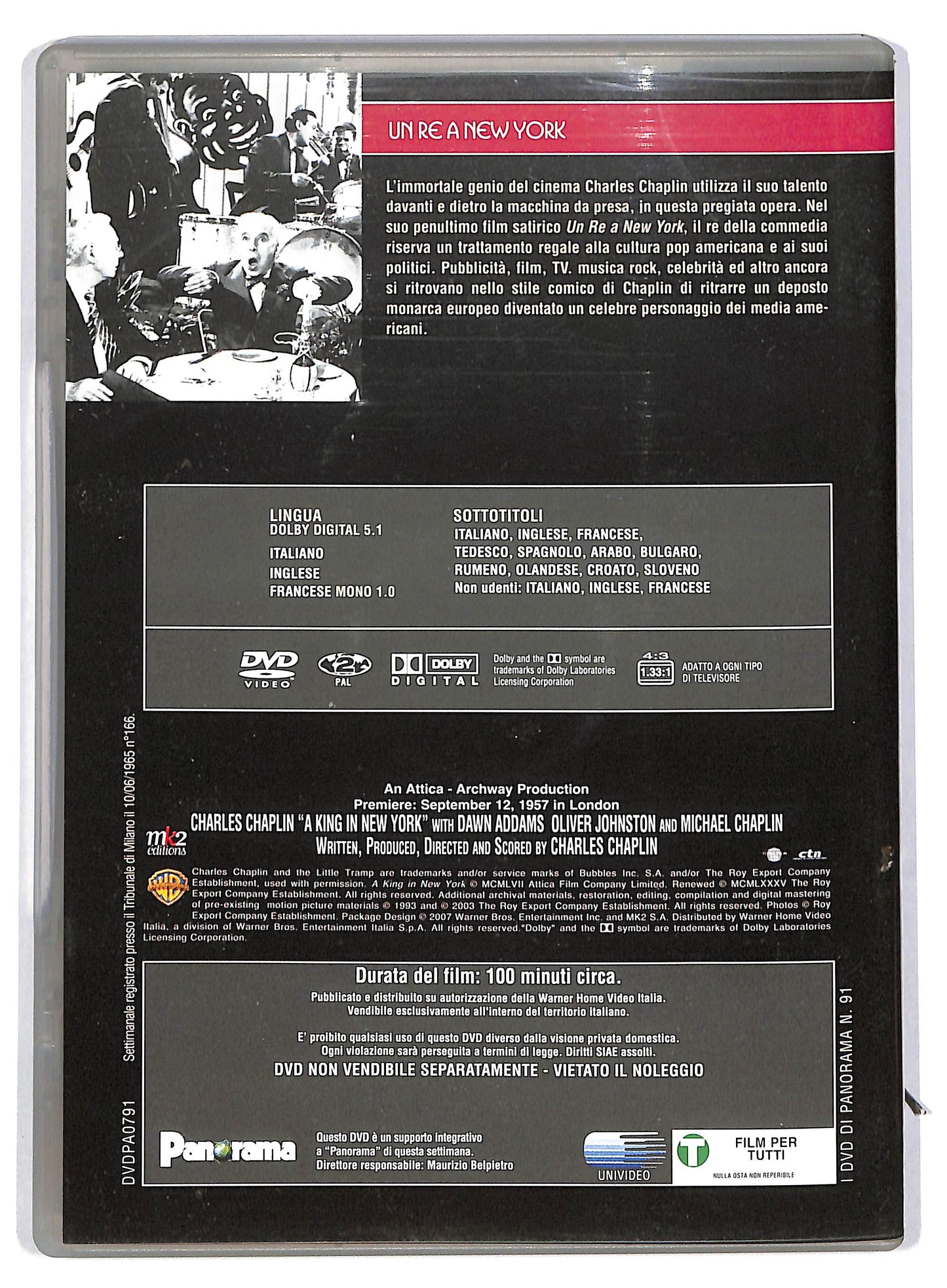 EBOND Un re a New York - EDITORIALE DVD D802650