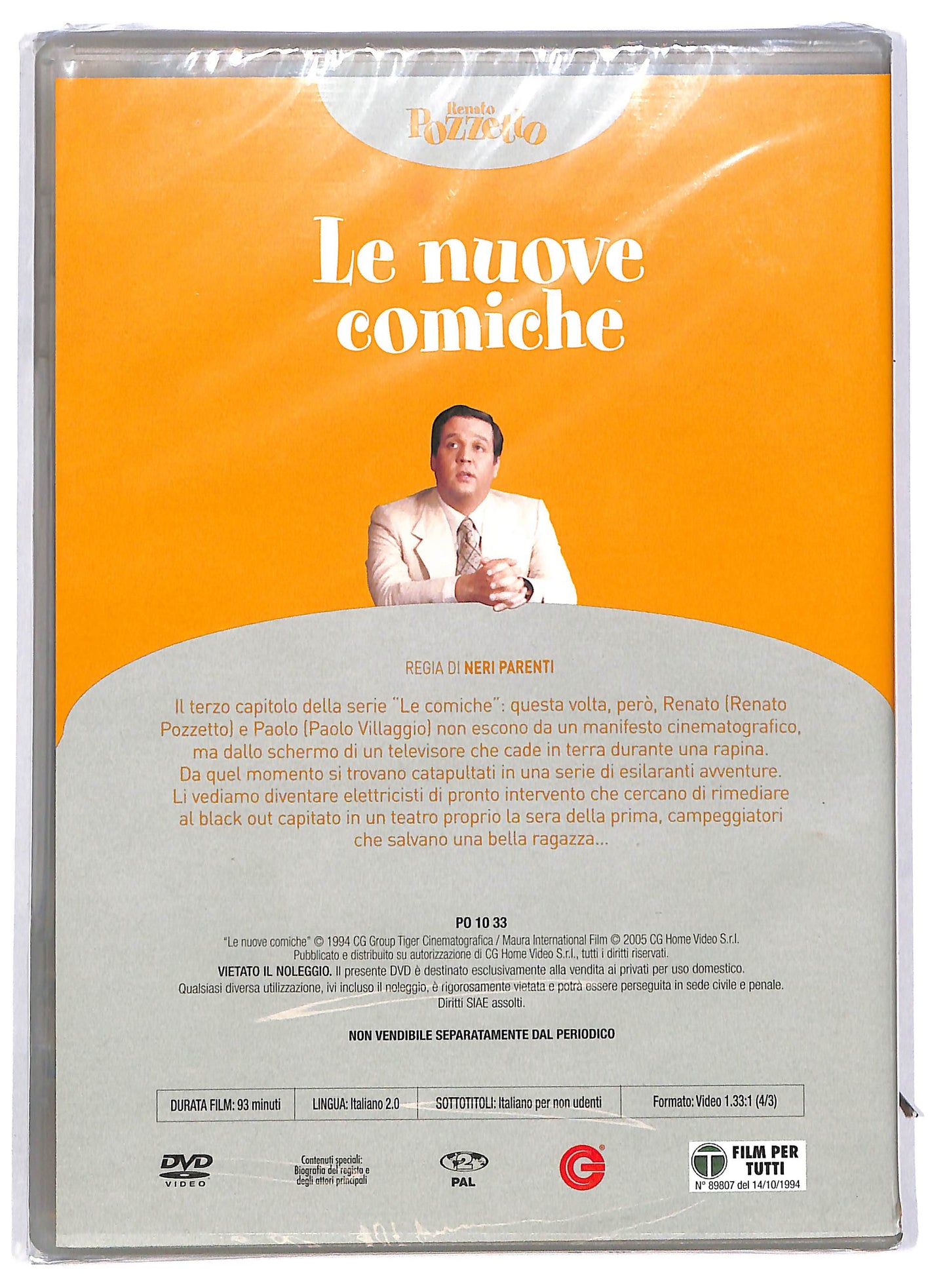 EBOND Renato Pozzetto - Le nuove comiche - EDITORIALE DVD D802713