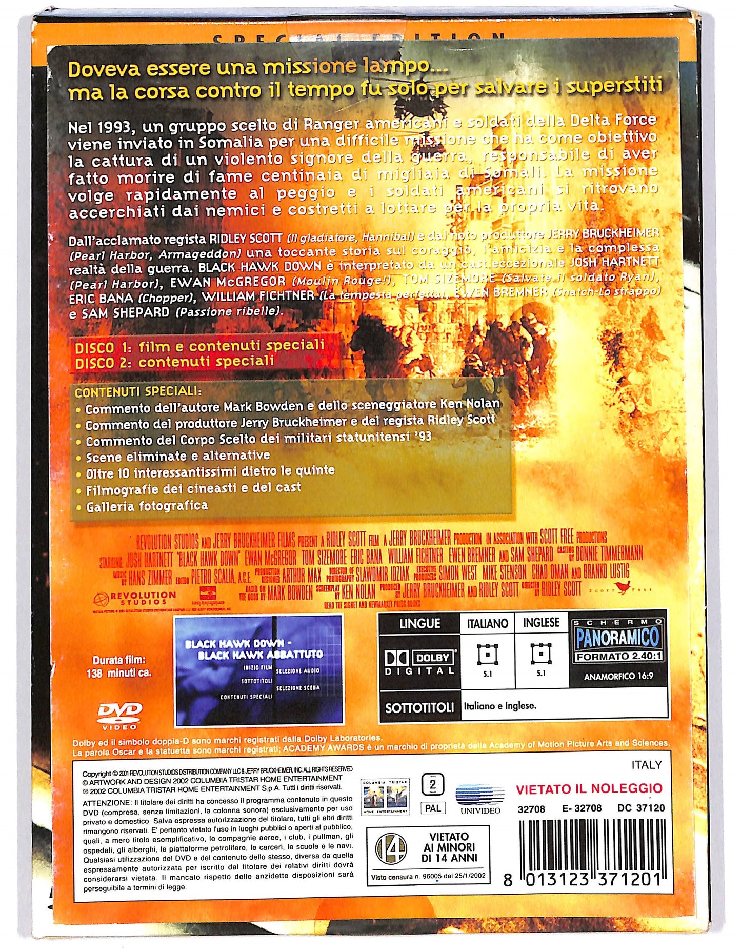 EBOND Black Hawk Down - Black Hawk abbattuto DVD D802816