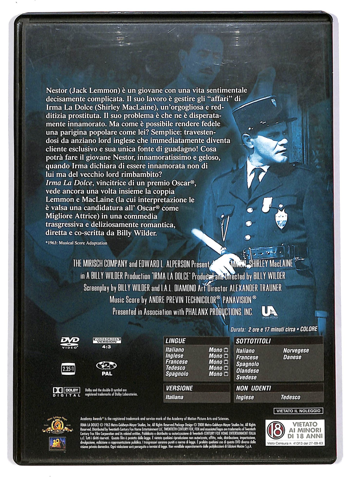 EBOND Irma la dolce - EDITORIALE DVD D802828
