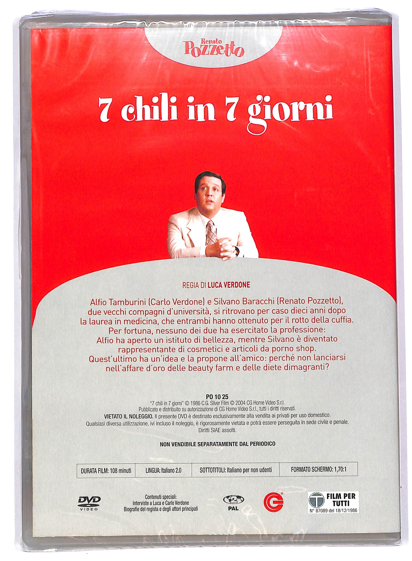 EBOND Renato Pozzetto - 7 chili in 7 giorni - Editoriale DVD D803012