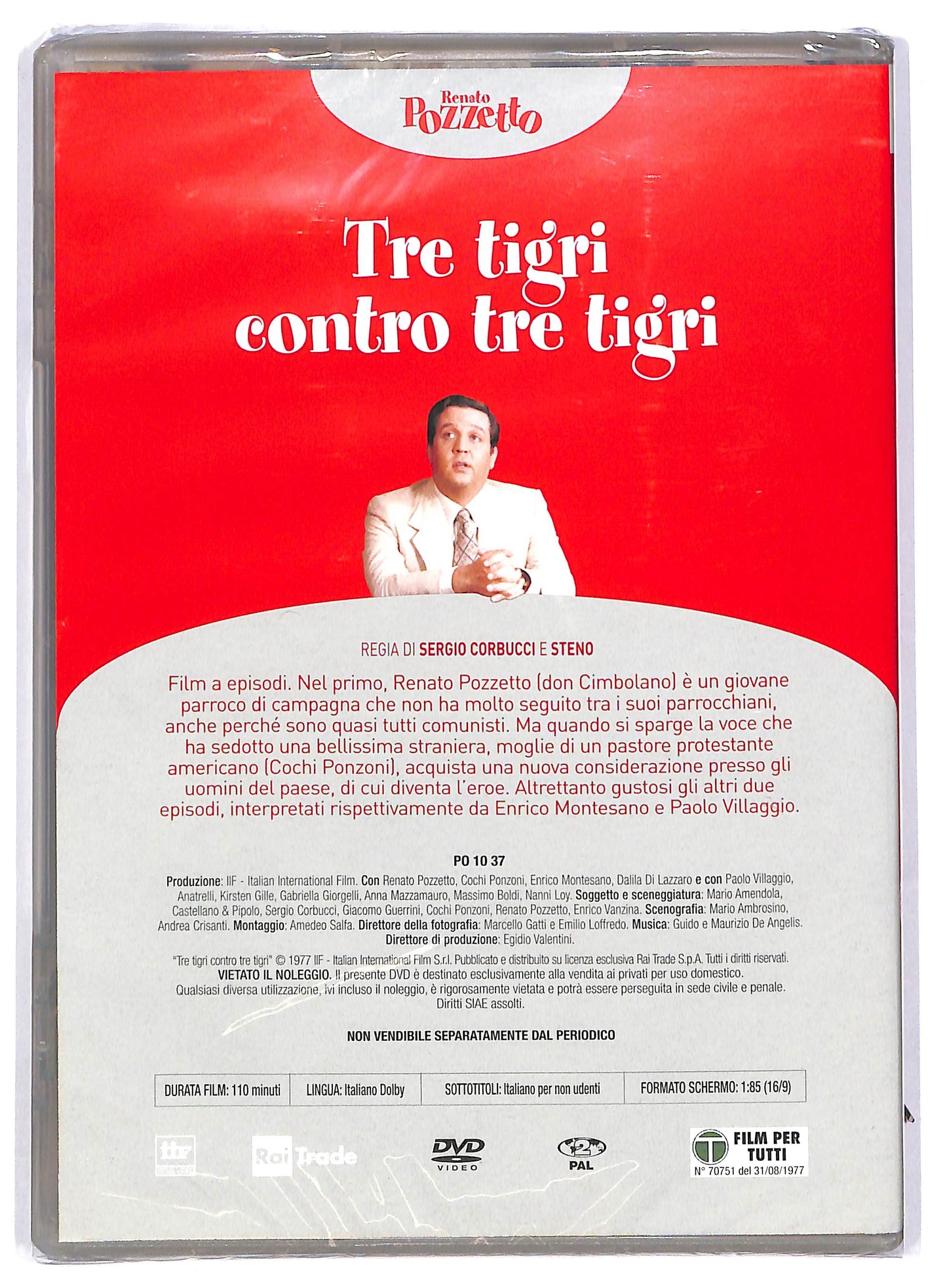 EBOND Renato Pozzetto - Tre tigri contro tre tigri - EDITORIALE DVD D803045