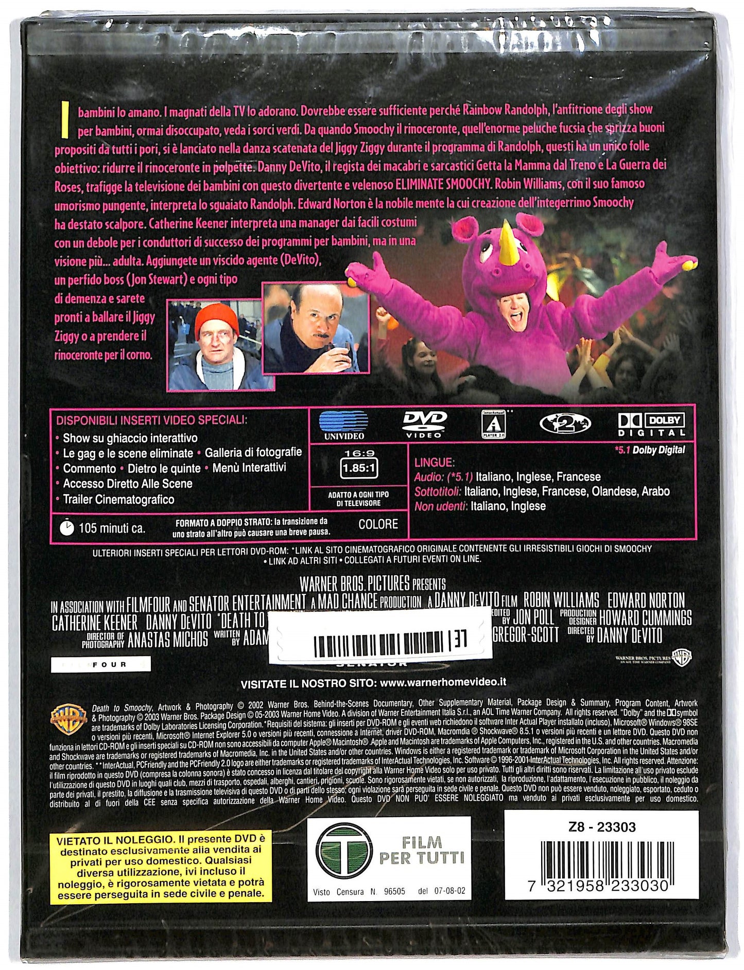 EBOND Eliminate Smoochy - Snapper DVD D803109
