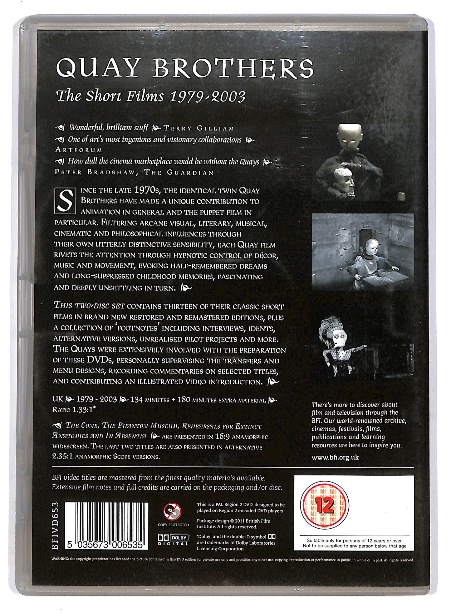 EBOND Quay Brothers -The Short Films 1979-2003 UK EDITION DVD D803223