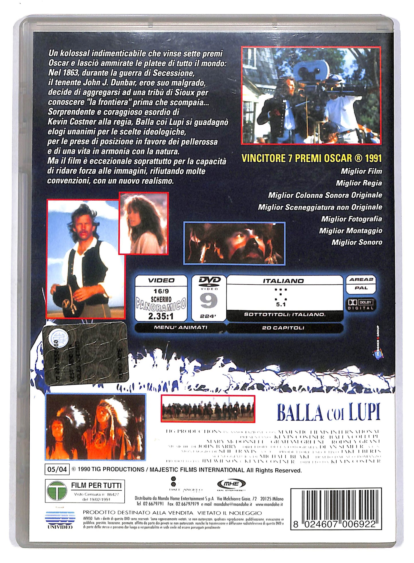 EBOND Balla coi lupi - Dances with Wolves DVD D803434