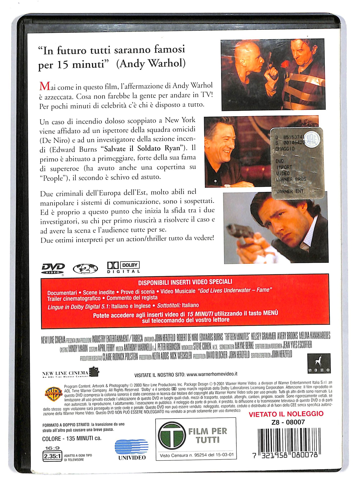 EBOND 15 Minuti - Follia omicida a New York DVD D803440