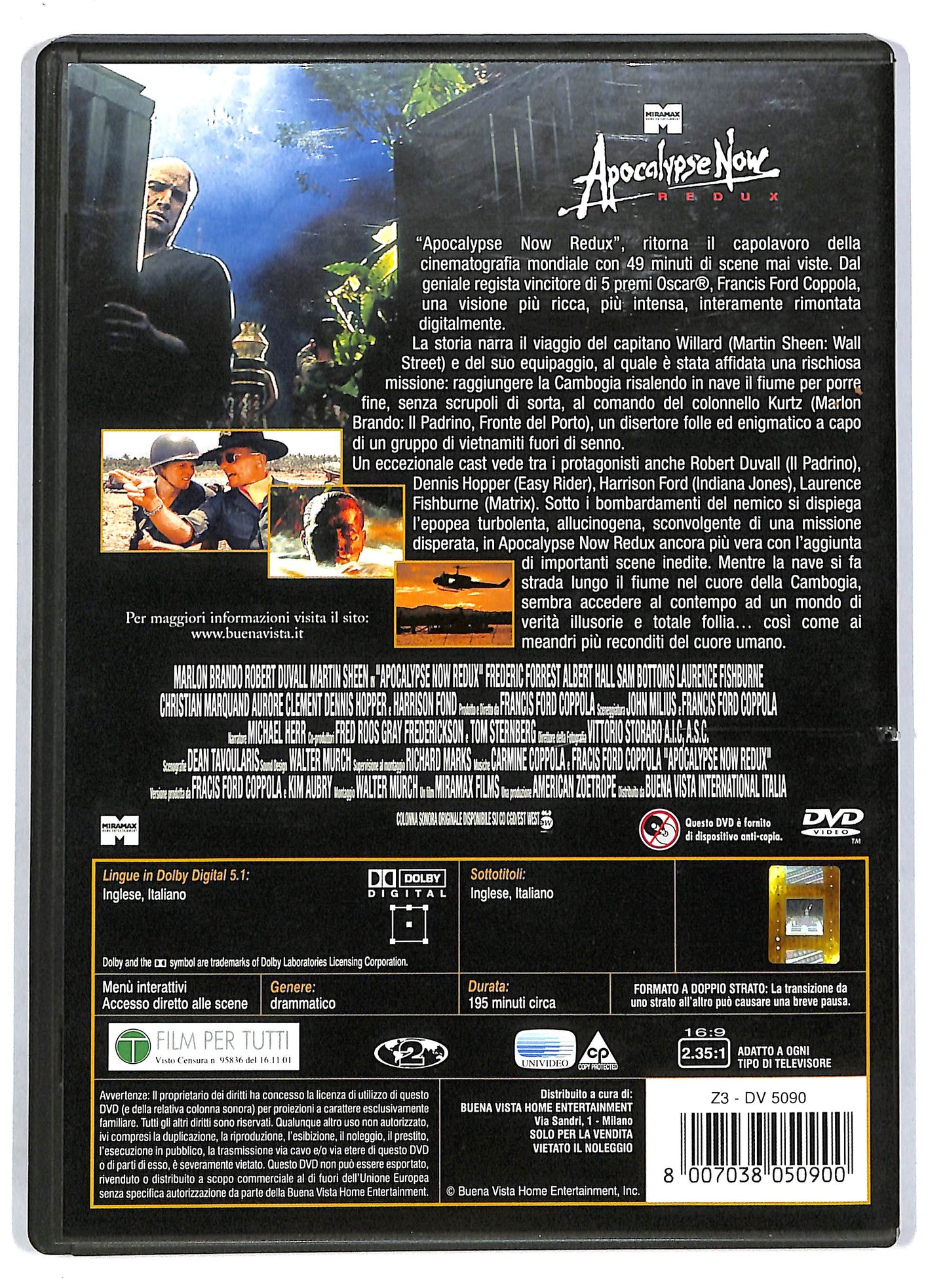 EBOND Apocalypse Now - Redux DVD D803547