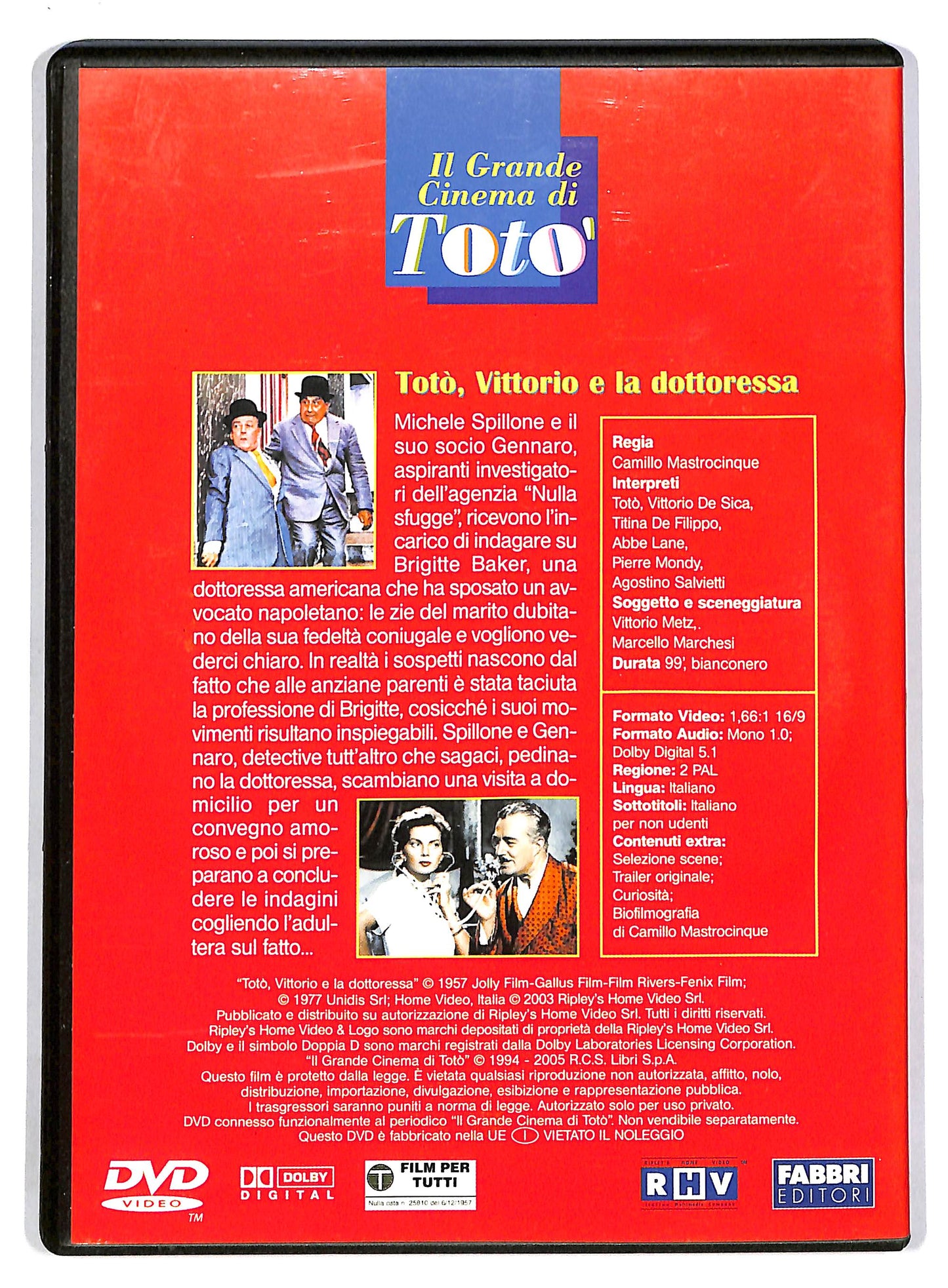 EBOND Toto - Toto Vittorio e la dottoressa - EDITORIALE DVD D803647