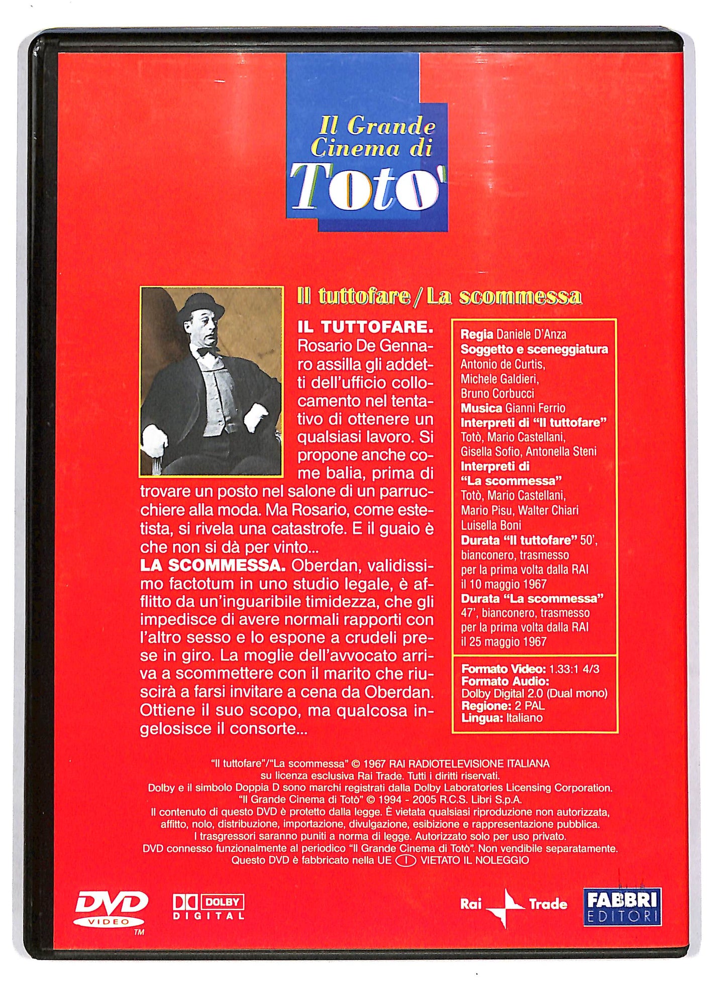 EBOND Toto - Il tutto fare - La scommesa EDITORIALE DVD D803648