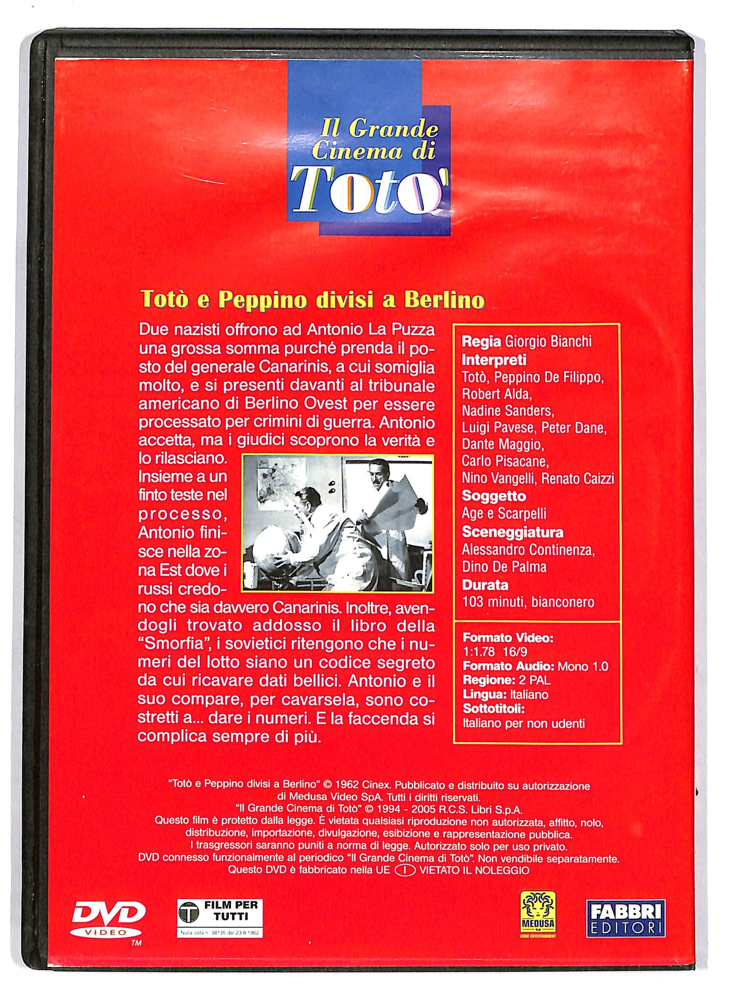 EBOND Toto e Peppino divisi a Berlino - NO BOOKLET EDITORIALE DVD D803649