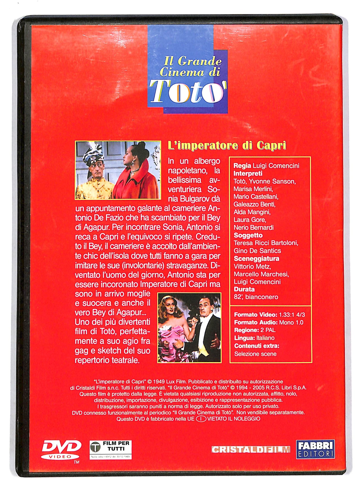 EBOND Toto - L'imperatore di Capri - EDITORIALE DVD D803653
