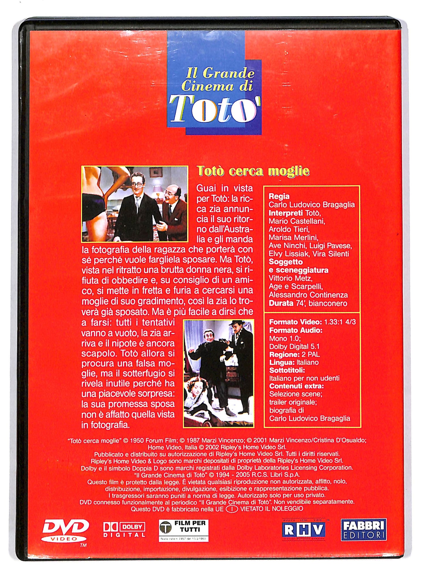 EBOND Toto - Toto cerca moglie - EDITORIALE DVD D803661
