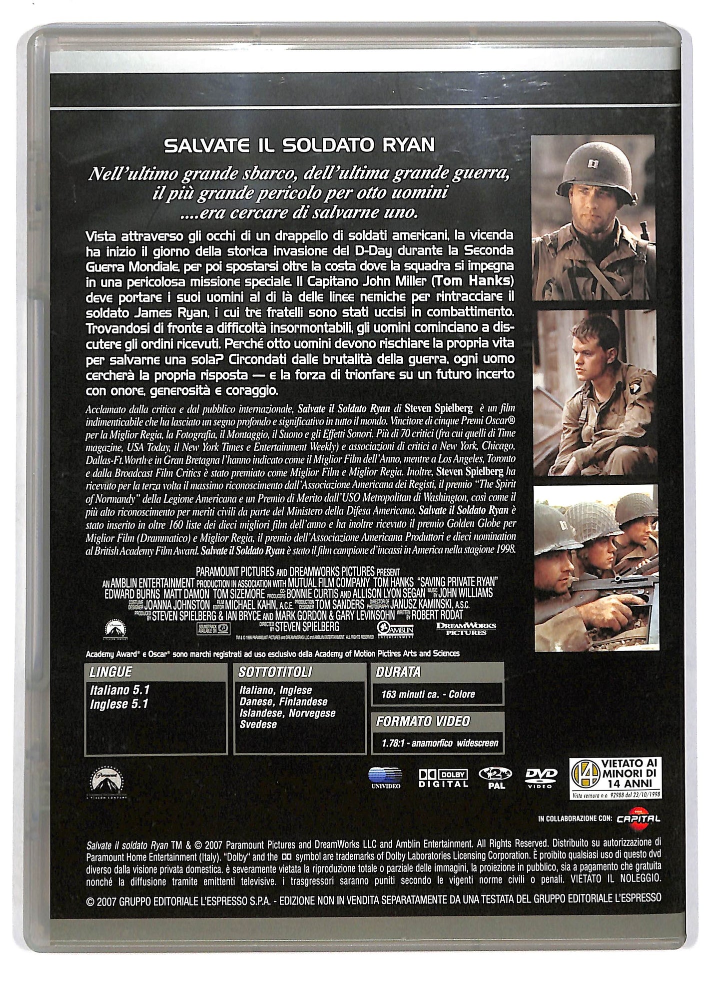 EBOND Salvate il soldato Ryan - Volume 6 EDITORIALE DVD D803739