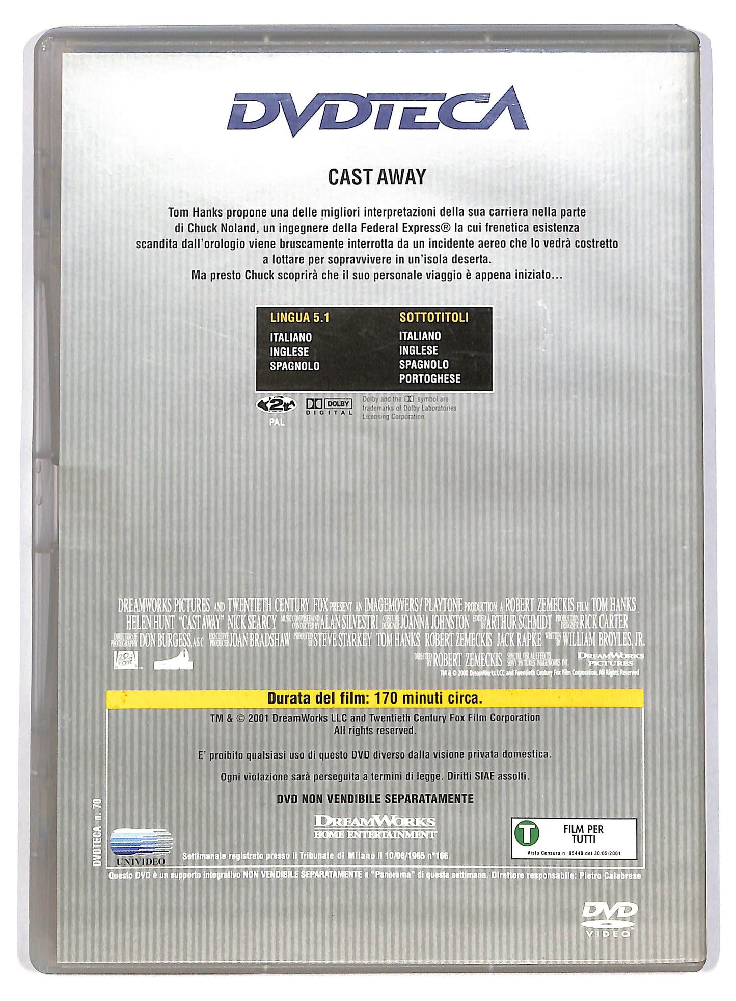 EBOND Cast Away - EDITORIALE DVD D803843