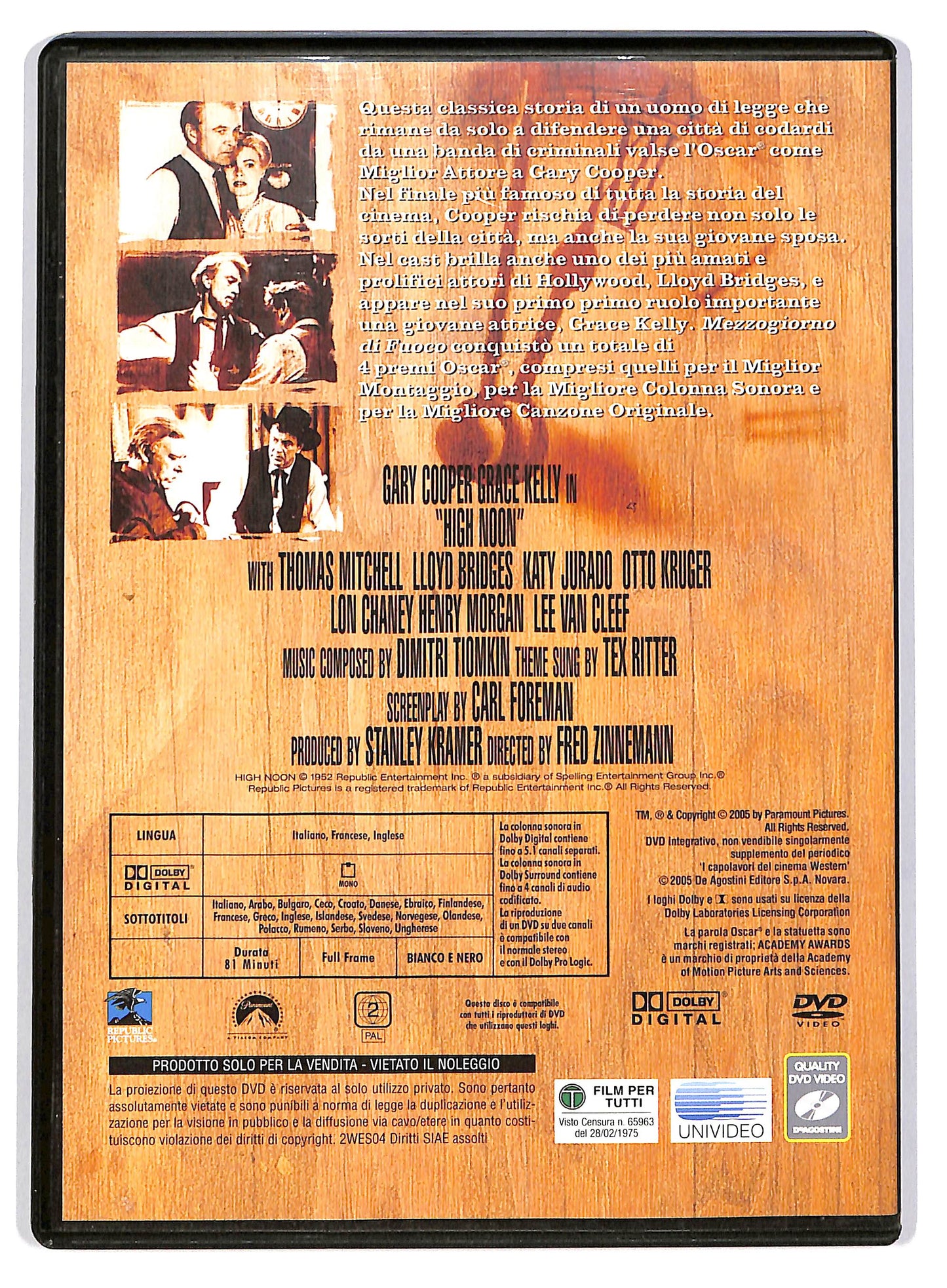 EBOND Mezzogiorno di fuoco - NO BOOKLET EDITORIALE DVD D803858