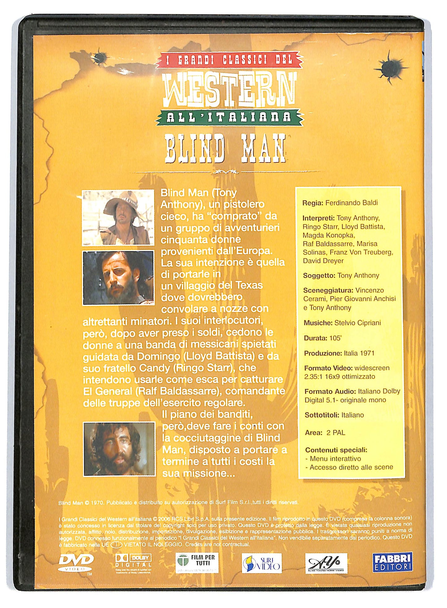 EBOND Blind Man - NO BOOKLET EDITORIALE DVD D803909