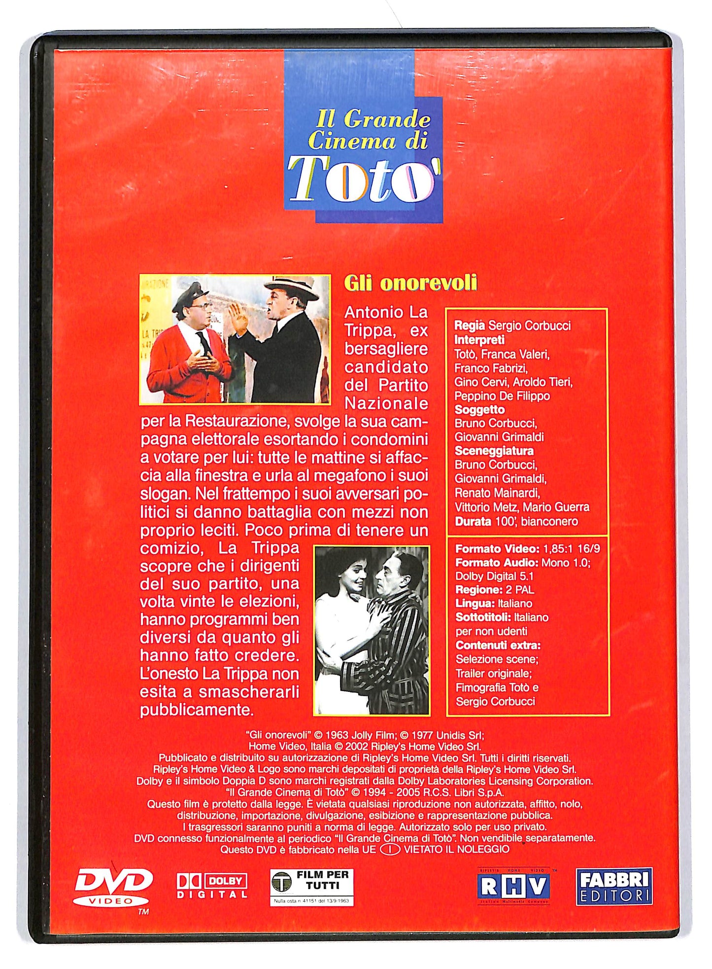 EBOND Toto - Gli onorevoli - EDITORIALE DVD D803923