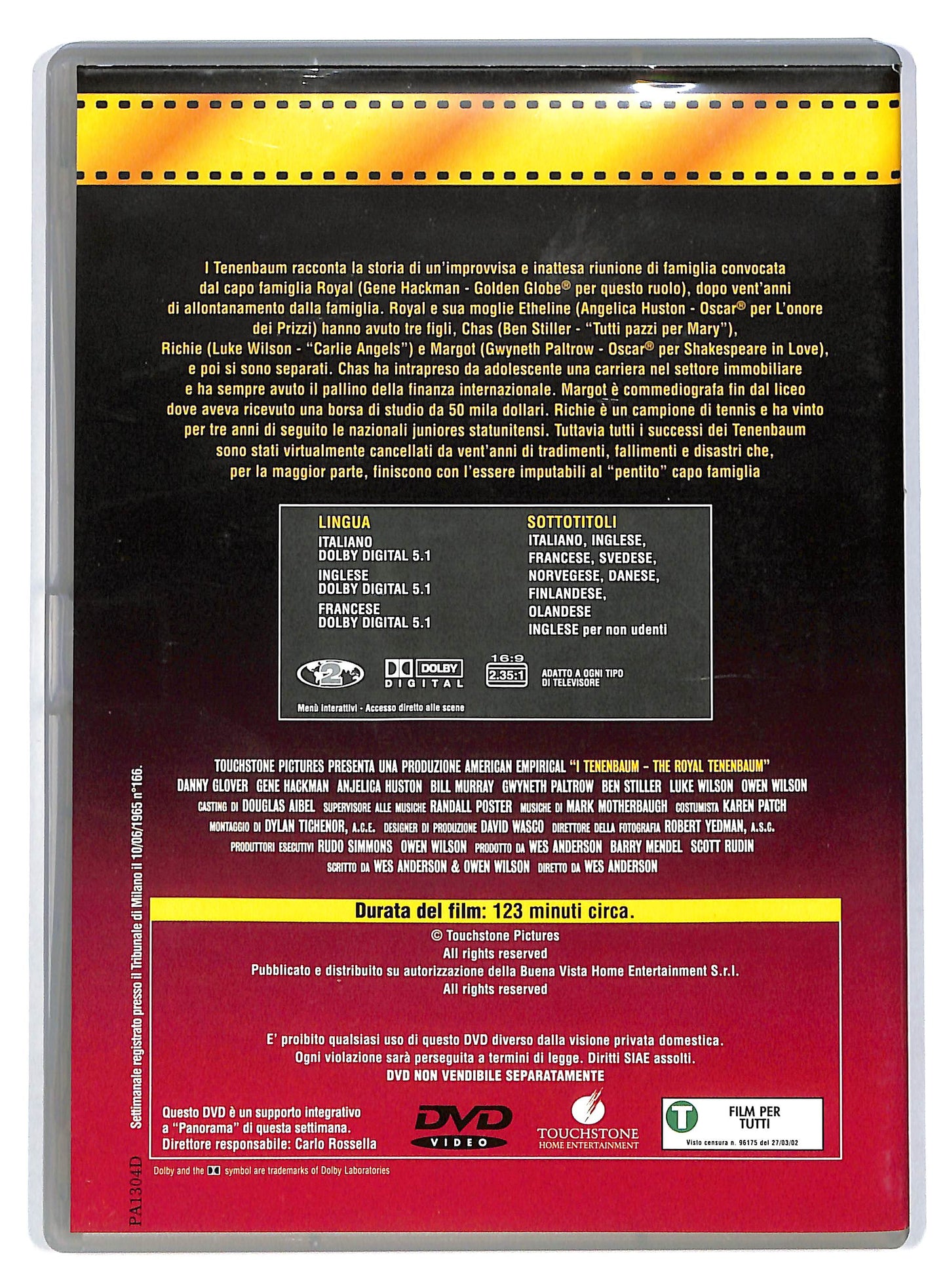 EBOND I Tenenbaum - EDITORIALE DVD D804025