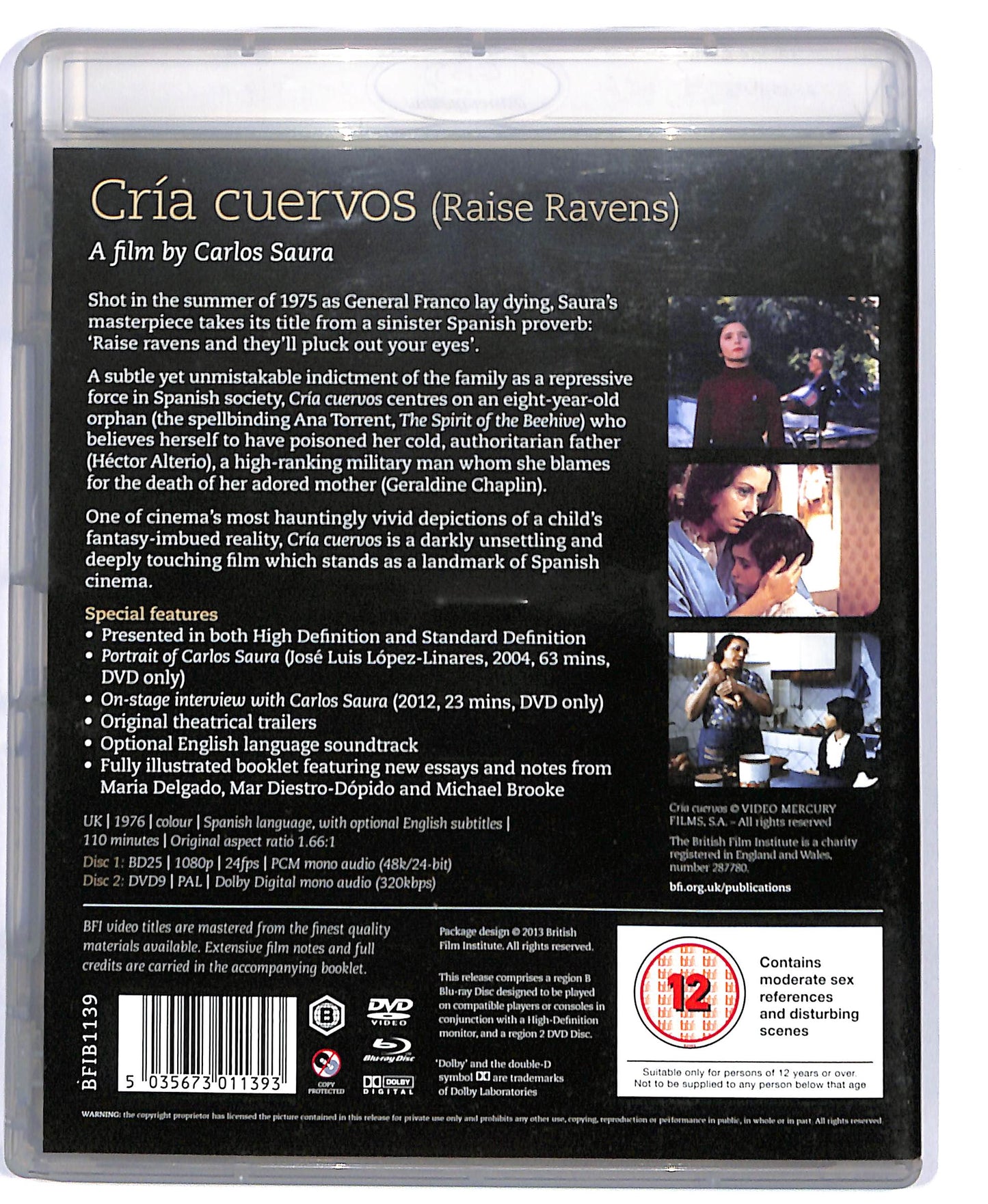 EBOND Cria Cuervos (2 BLURAY) - Edizione: Regno Unito BLURAY D804339