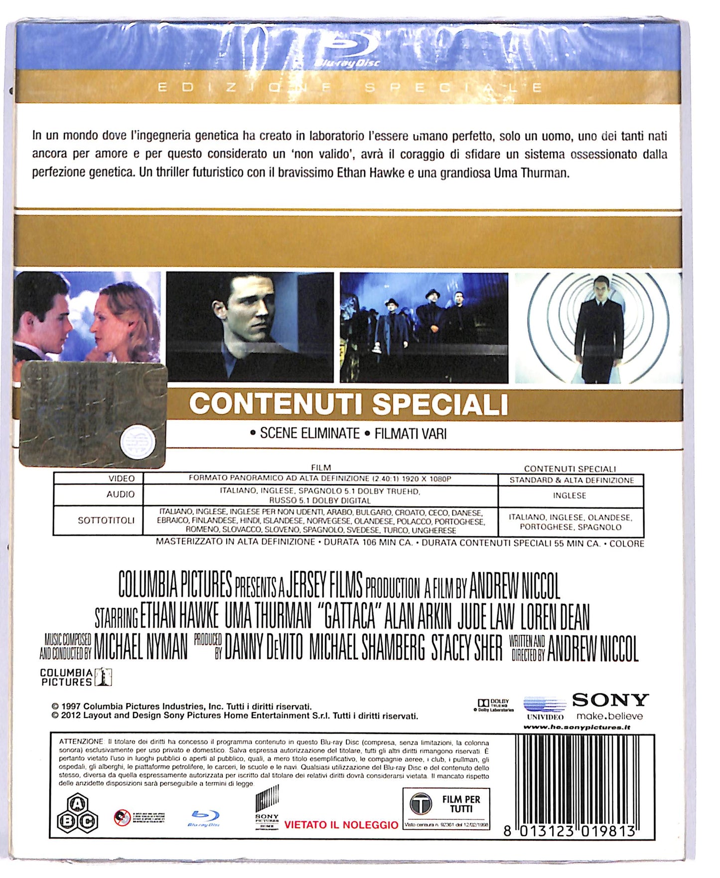 EBOND Gattaca - la porta dell'universo EDIZIONE SPECIALE BLURAY D804414