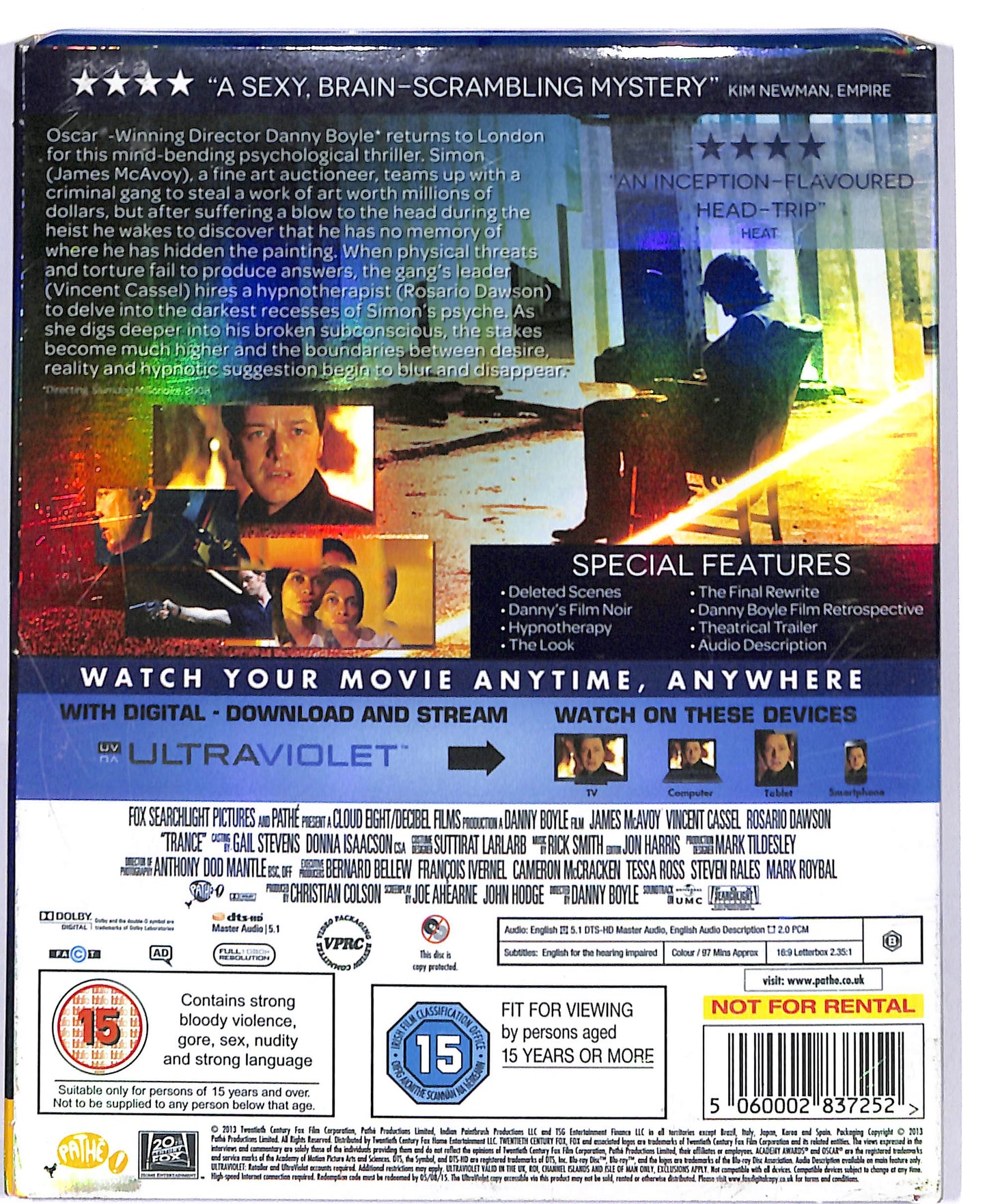 EBOND Trance - NO ITA - DIGITAL + BLURAY UK EDITION BLURAY D804439