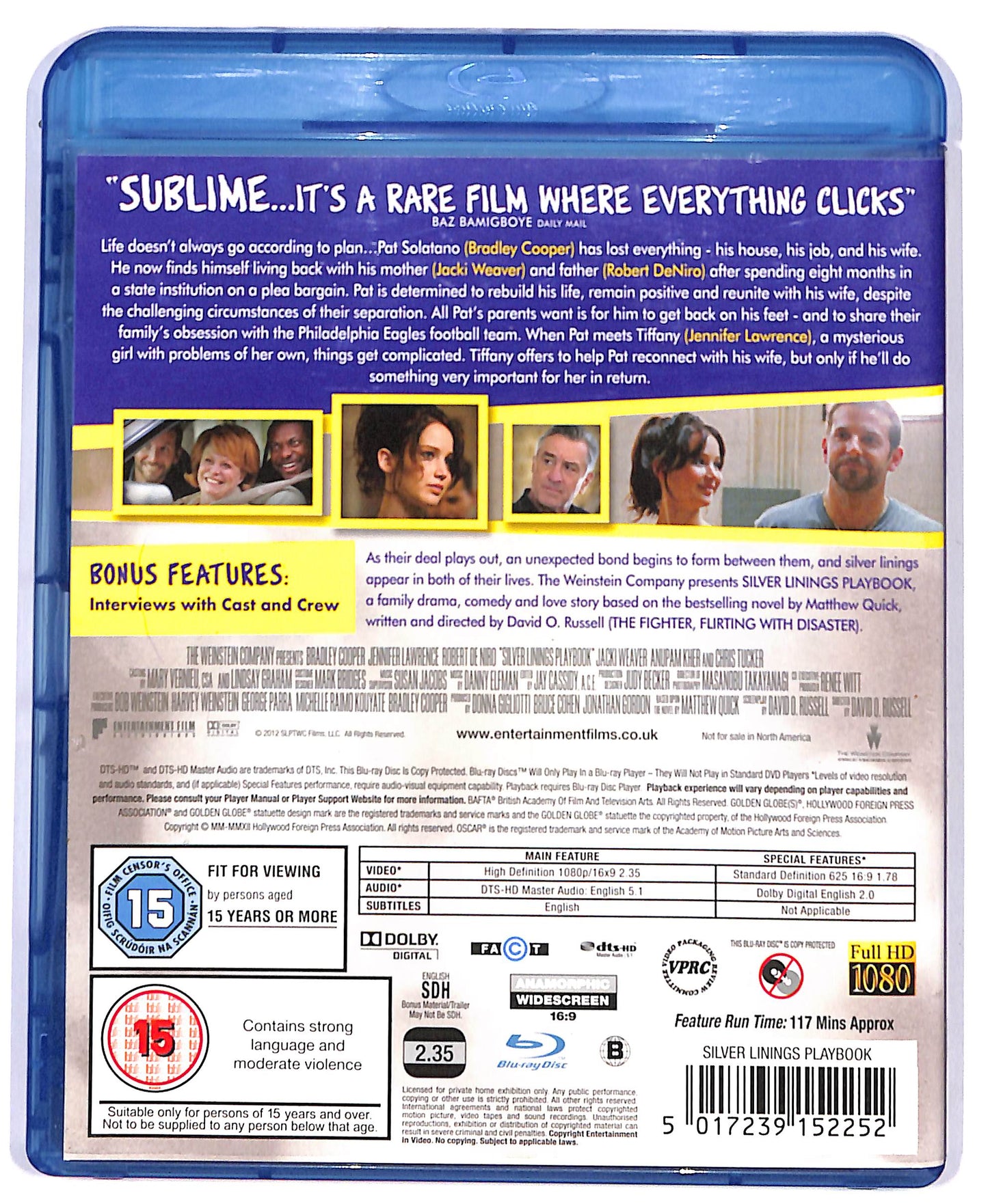 EBOND Il lato positivo - Silver Linings Playbook BLURAY D804454