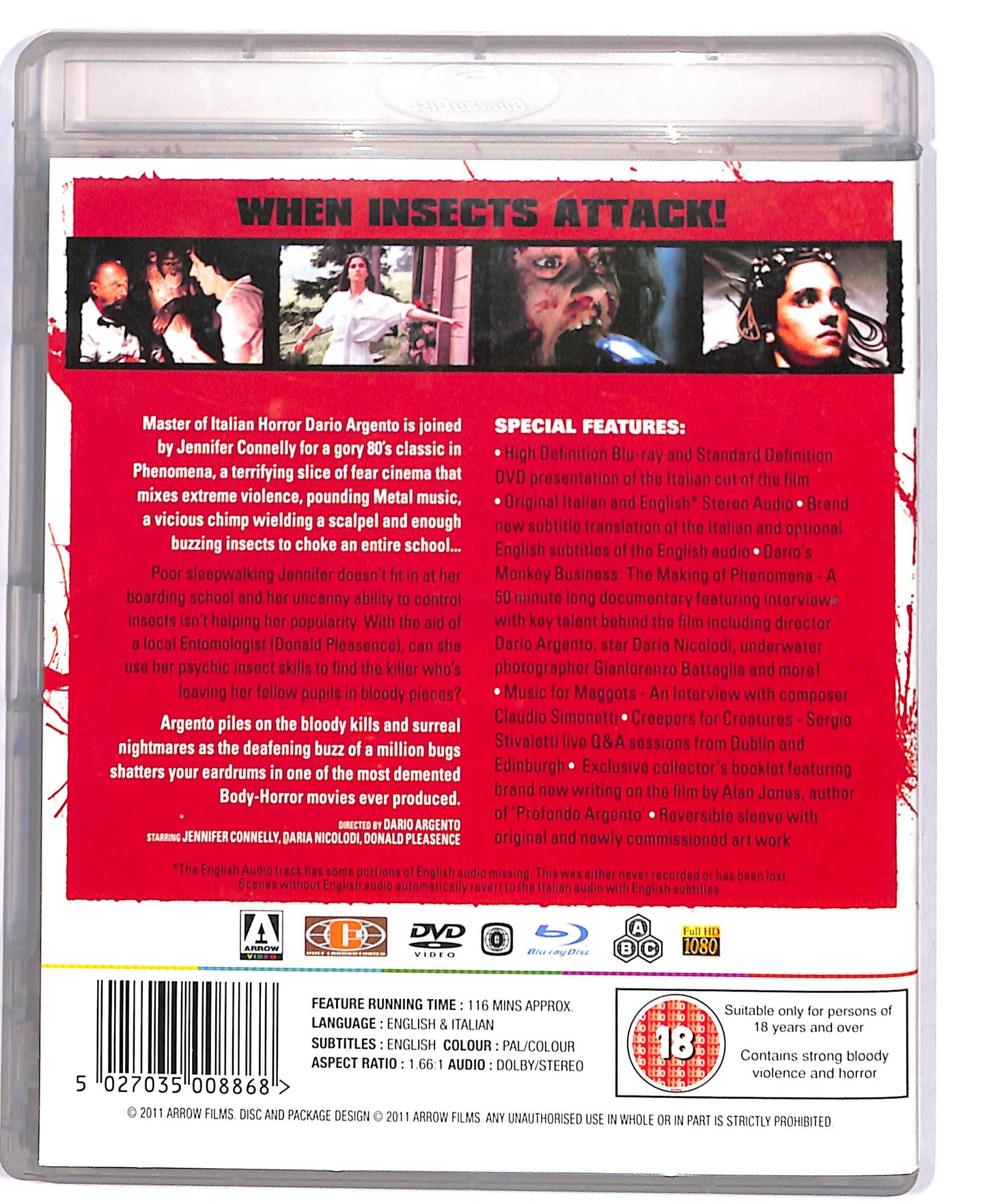 EBOND Phenomena BLURAY UK EDITION BLURAY D804462
