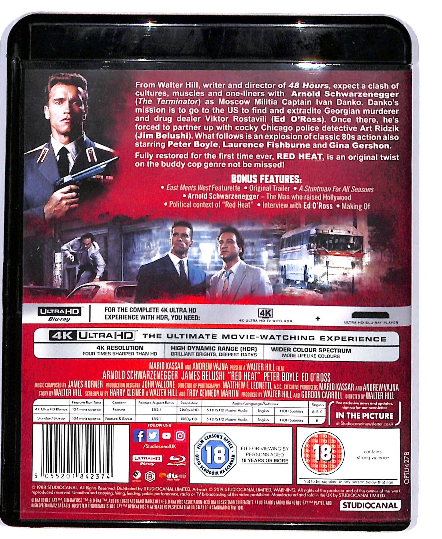 EBOND Red Heat - NO ITA - 4K ULTRA HD BLURAY D804505