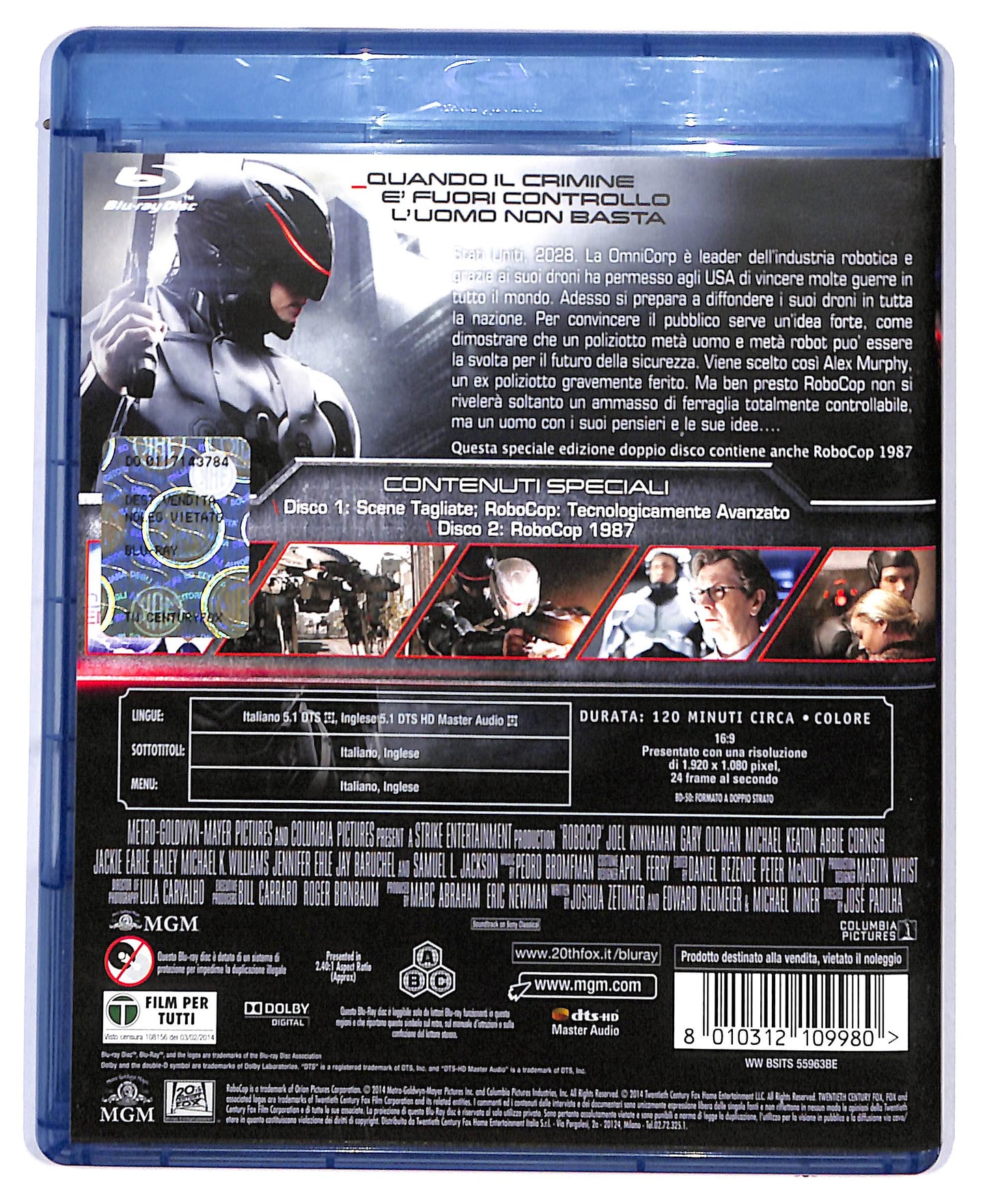 EBOND RoboCop BLURAY Edizione Speciale 2 Film BLURAY D804523