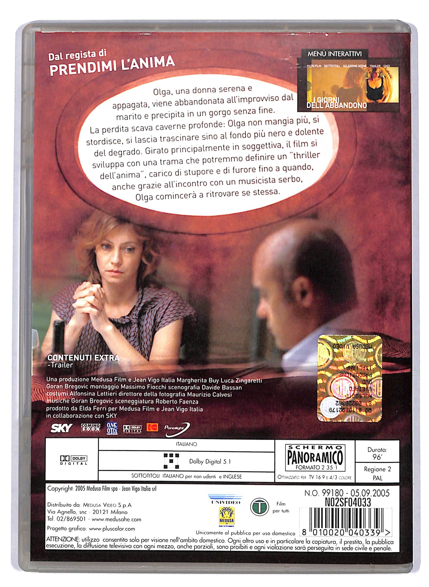 EBOND I giorni dell'abbandono DVD D804723