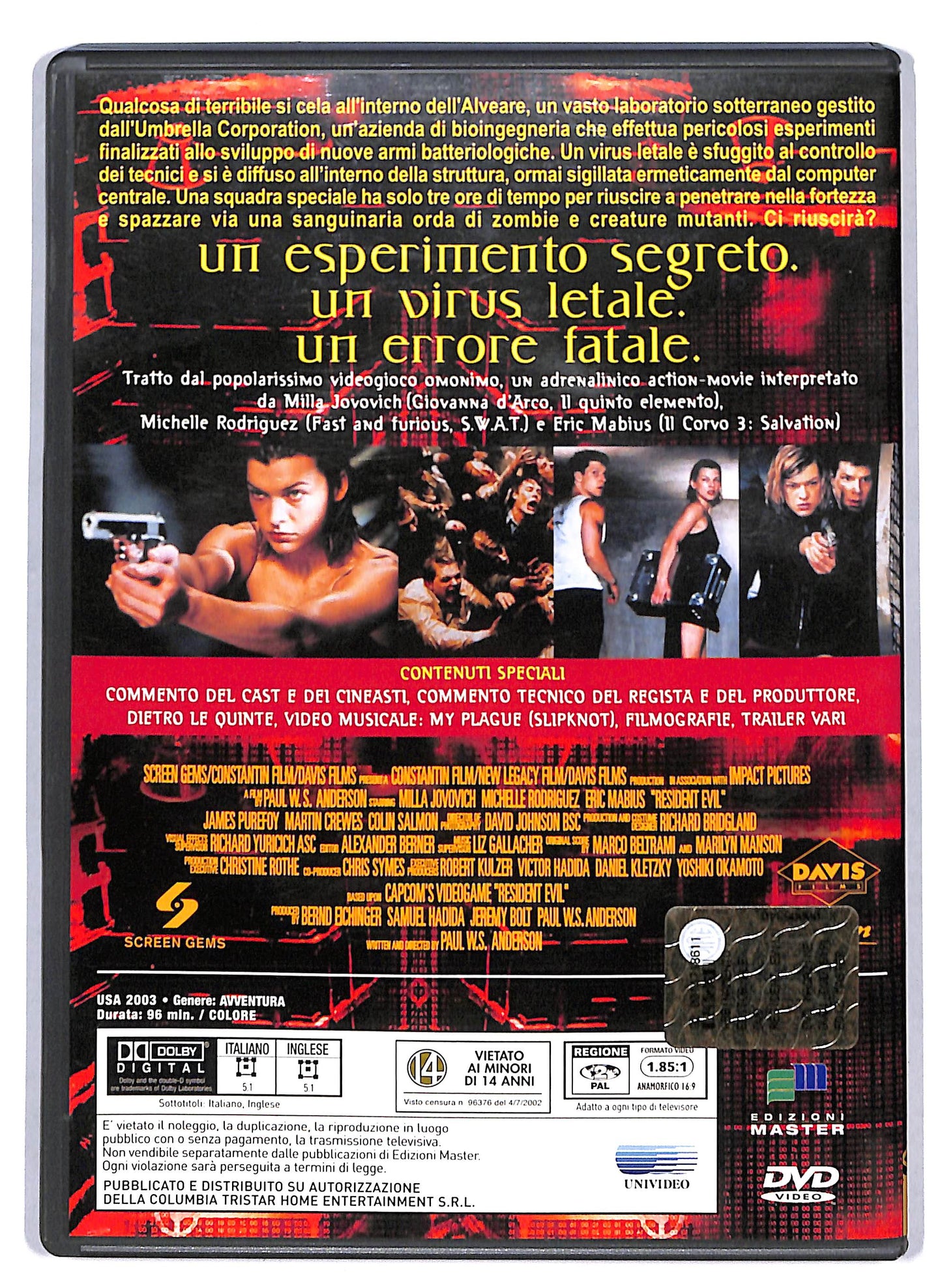 EBOND Resident Evil EDITORIALE DVD D804755