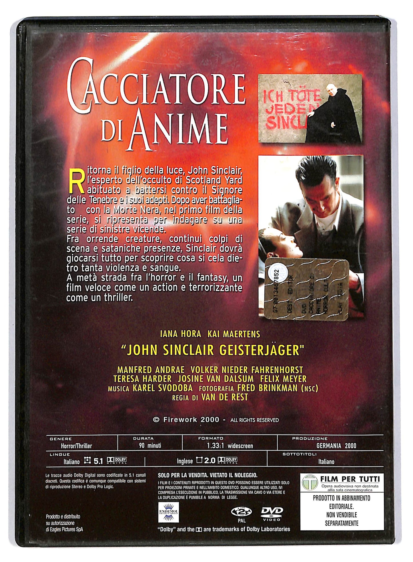 EBOND Cacciatore di Anime - EDITORIALE DVD D804801