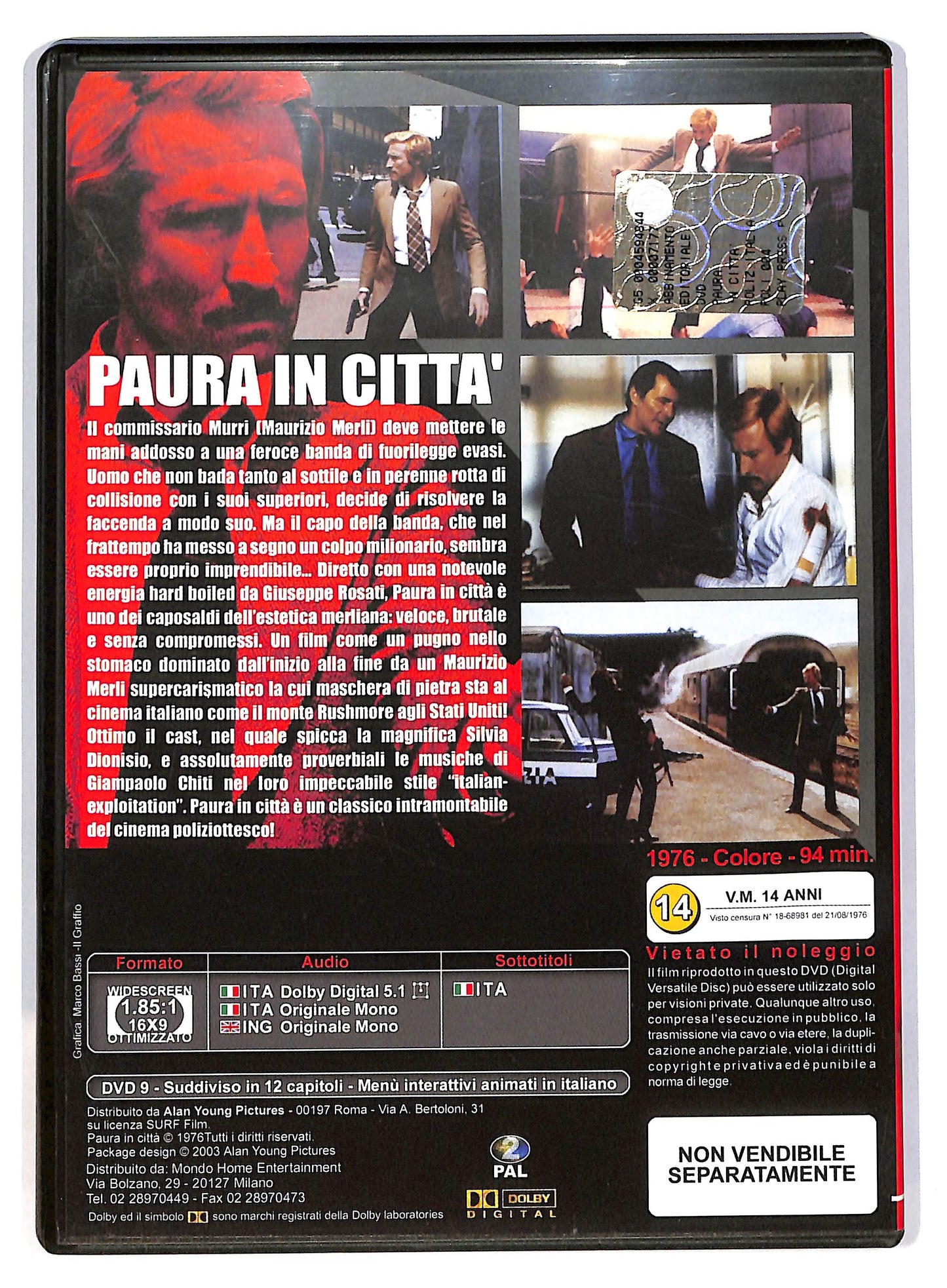 EBOND Paura in citta - EDITORIALE DVD D804813
