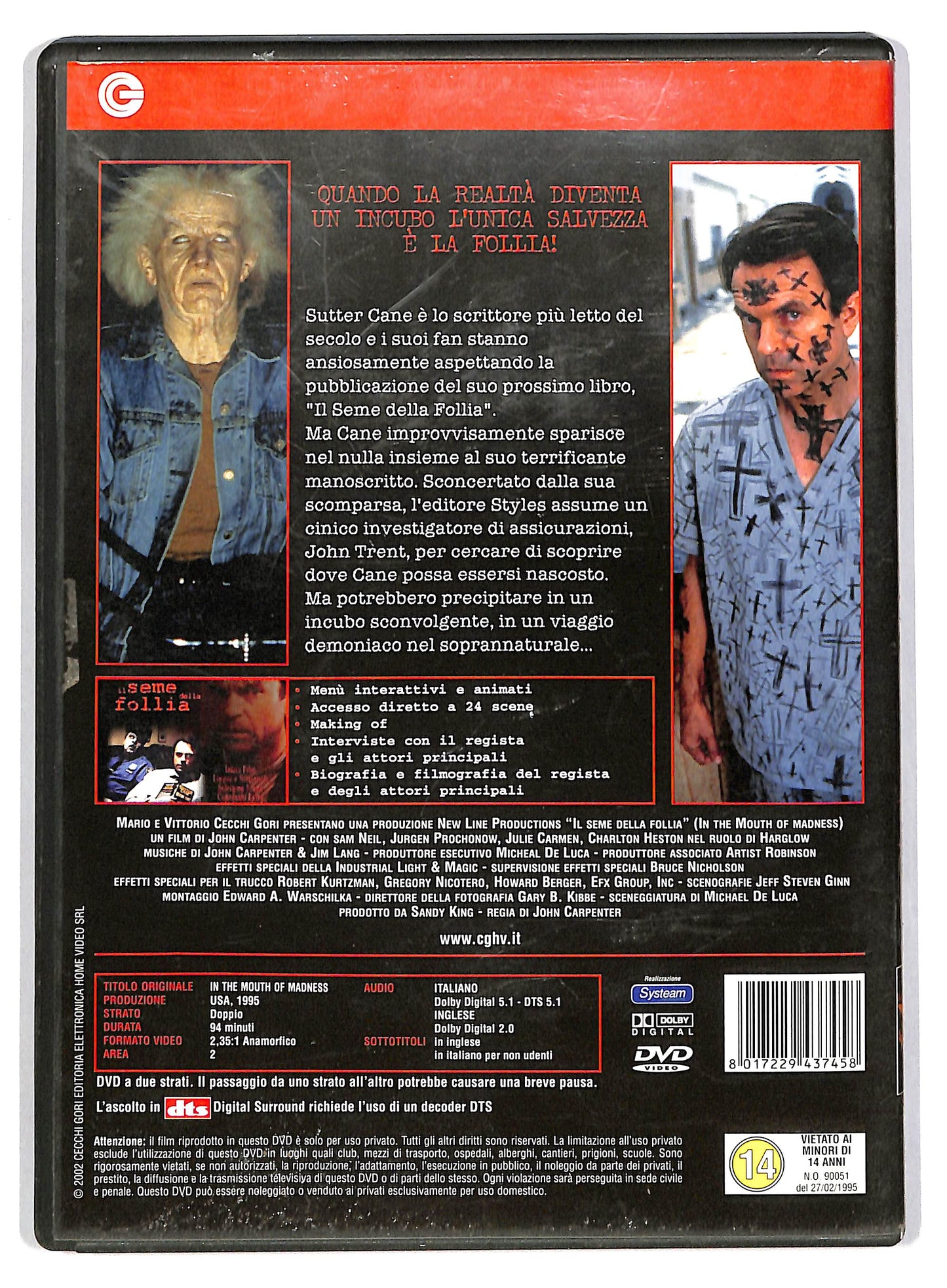 EBOND Il seme della follia DVD D804929