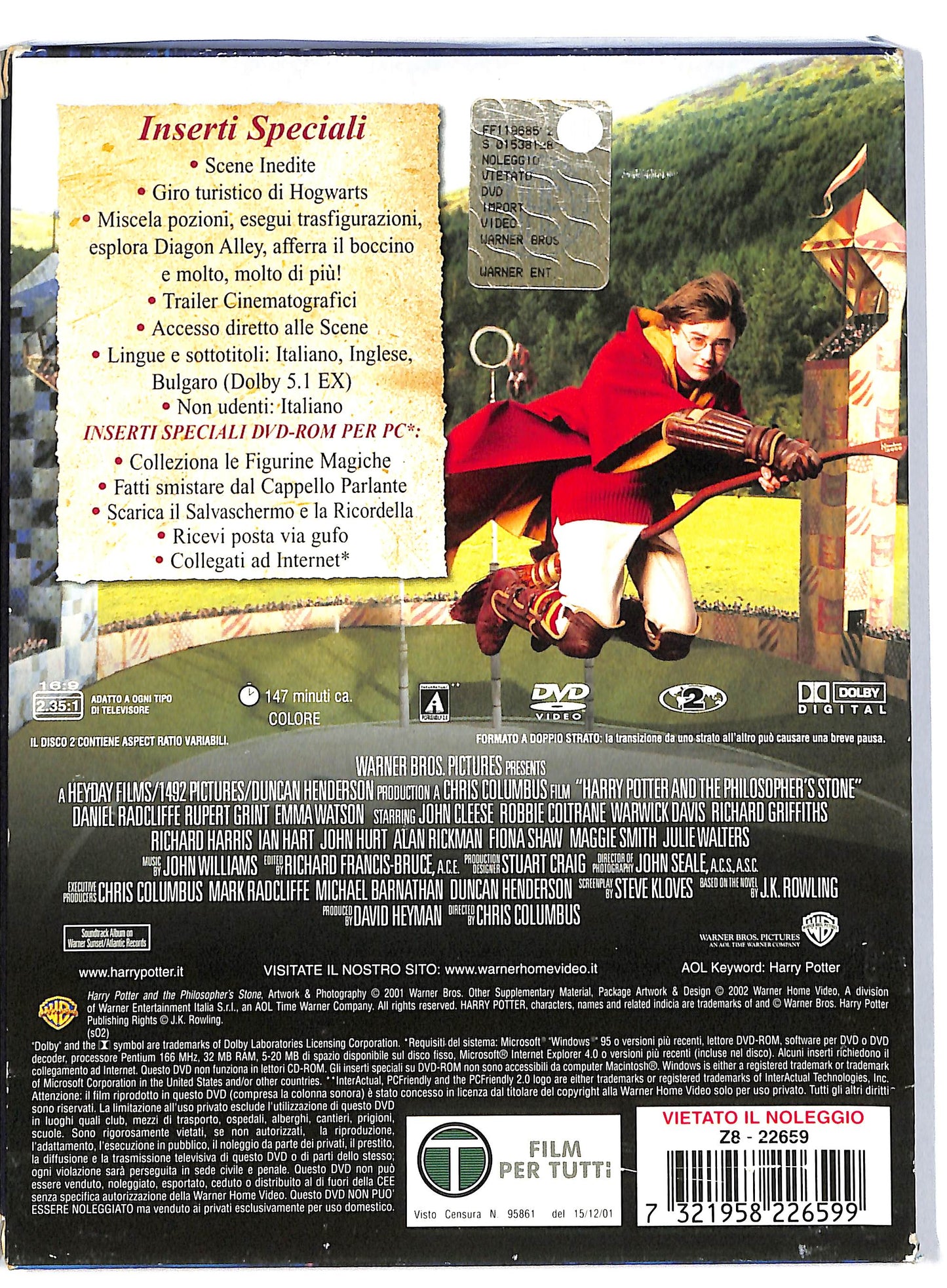 EBOND Harry Potter e la pietra filosofale (2DVD) - Digipack DVD D804944