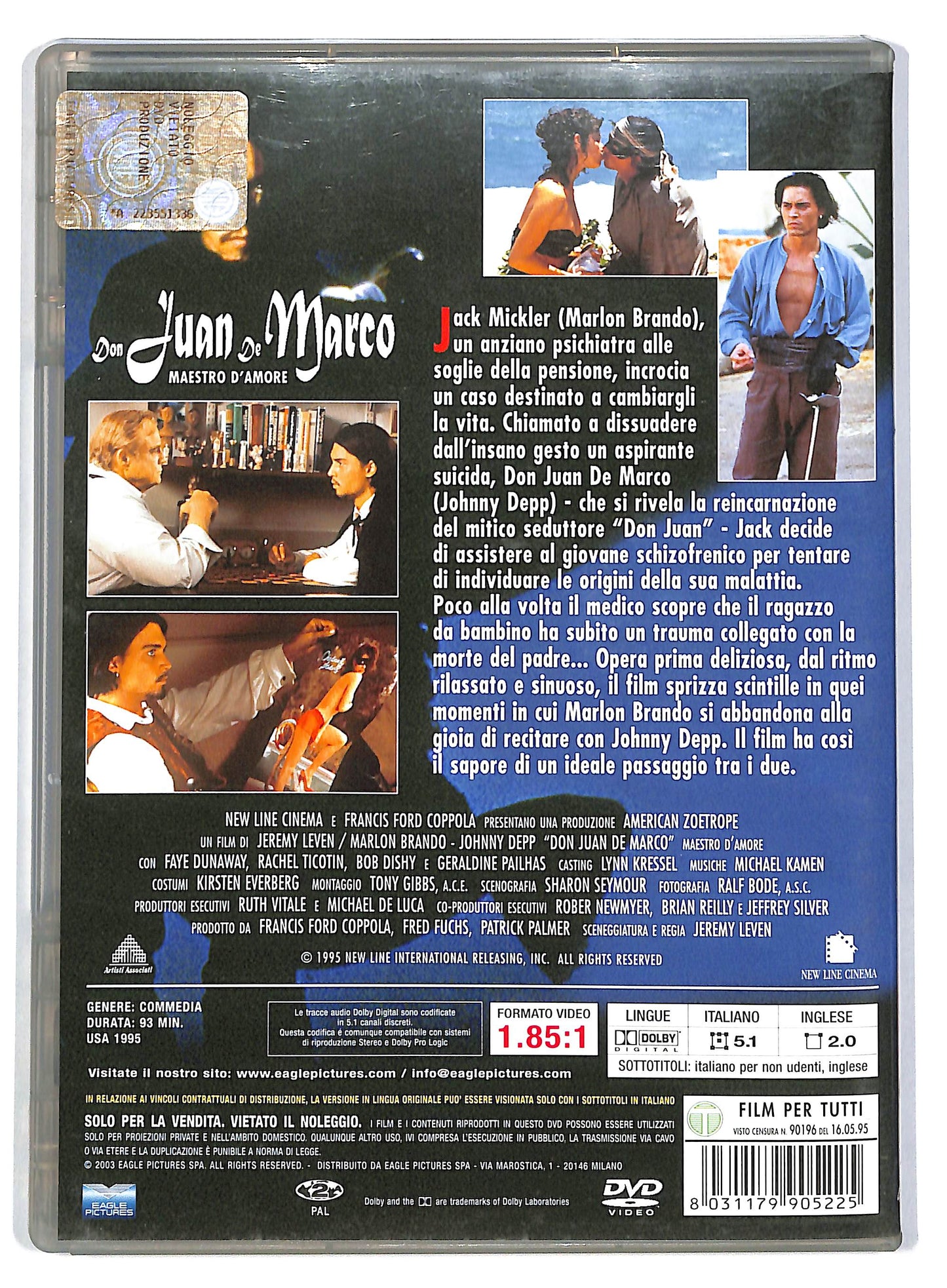EBOND Don Juan de Marco - Maesto d'amore DVD D804955