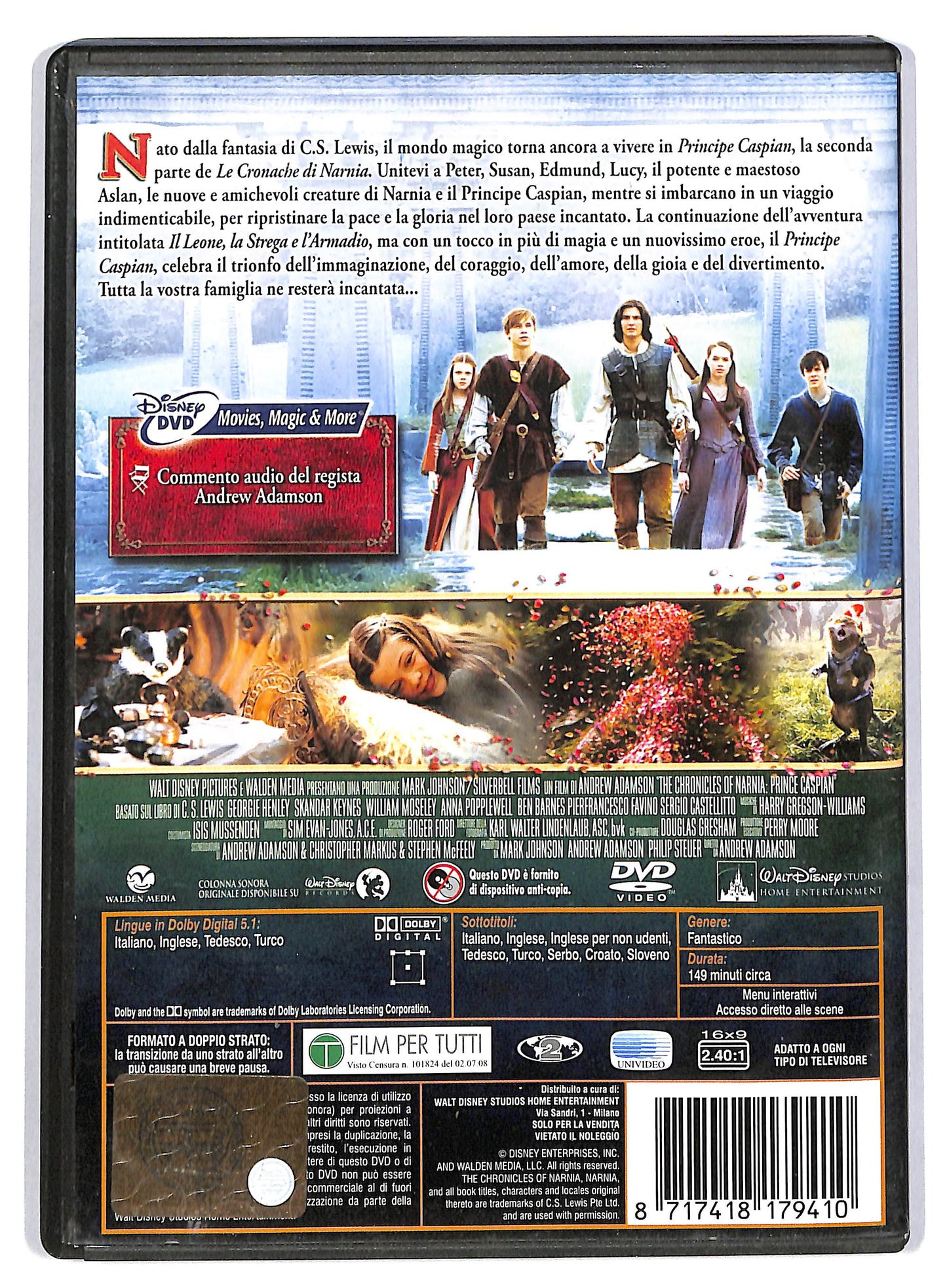 EBOND Le Cronache di Narnia il Principe Caspian DVD D805004