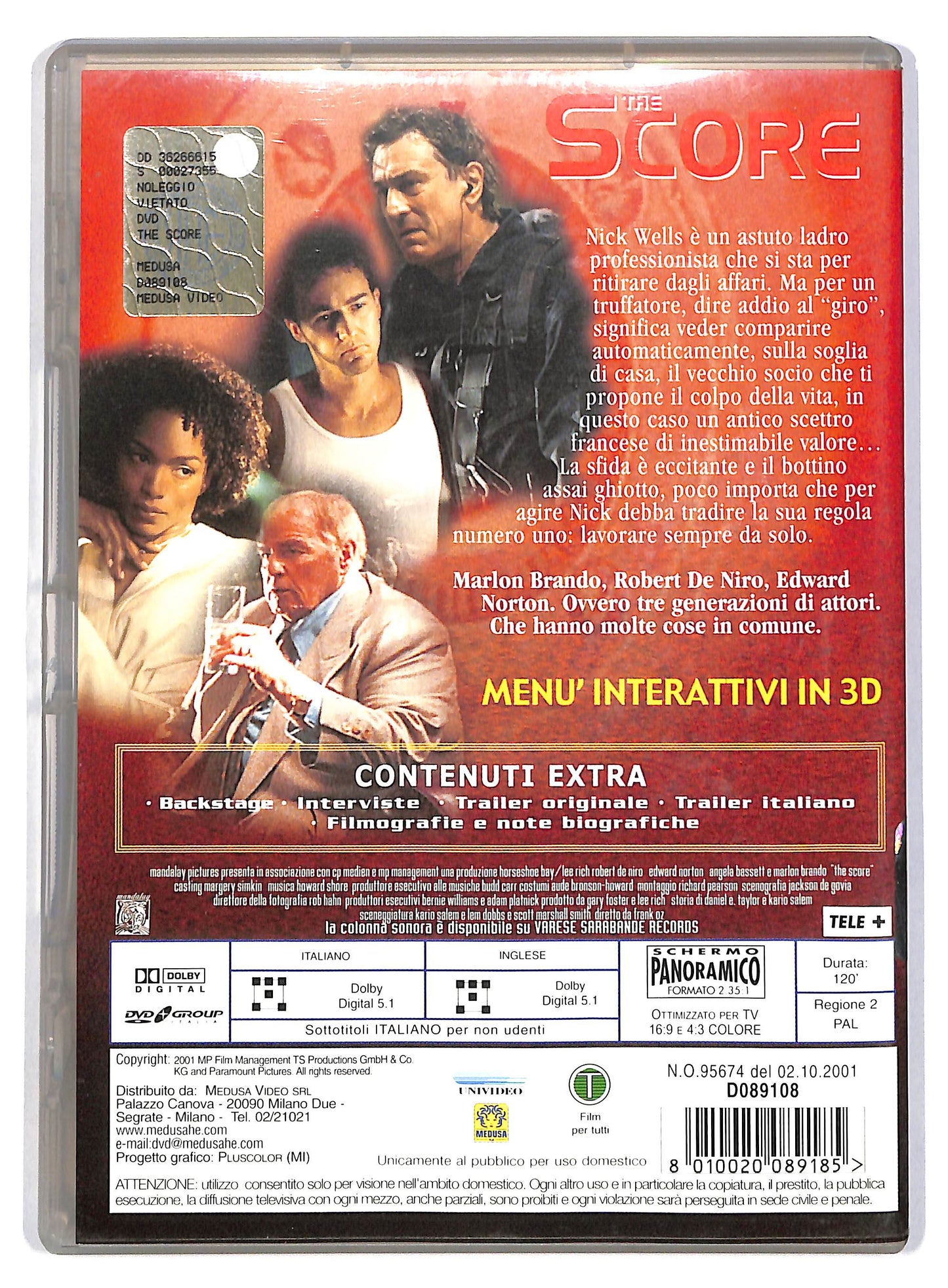 EBOND The Score DVD D805007