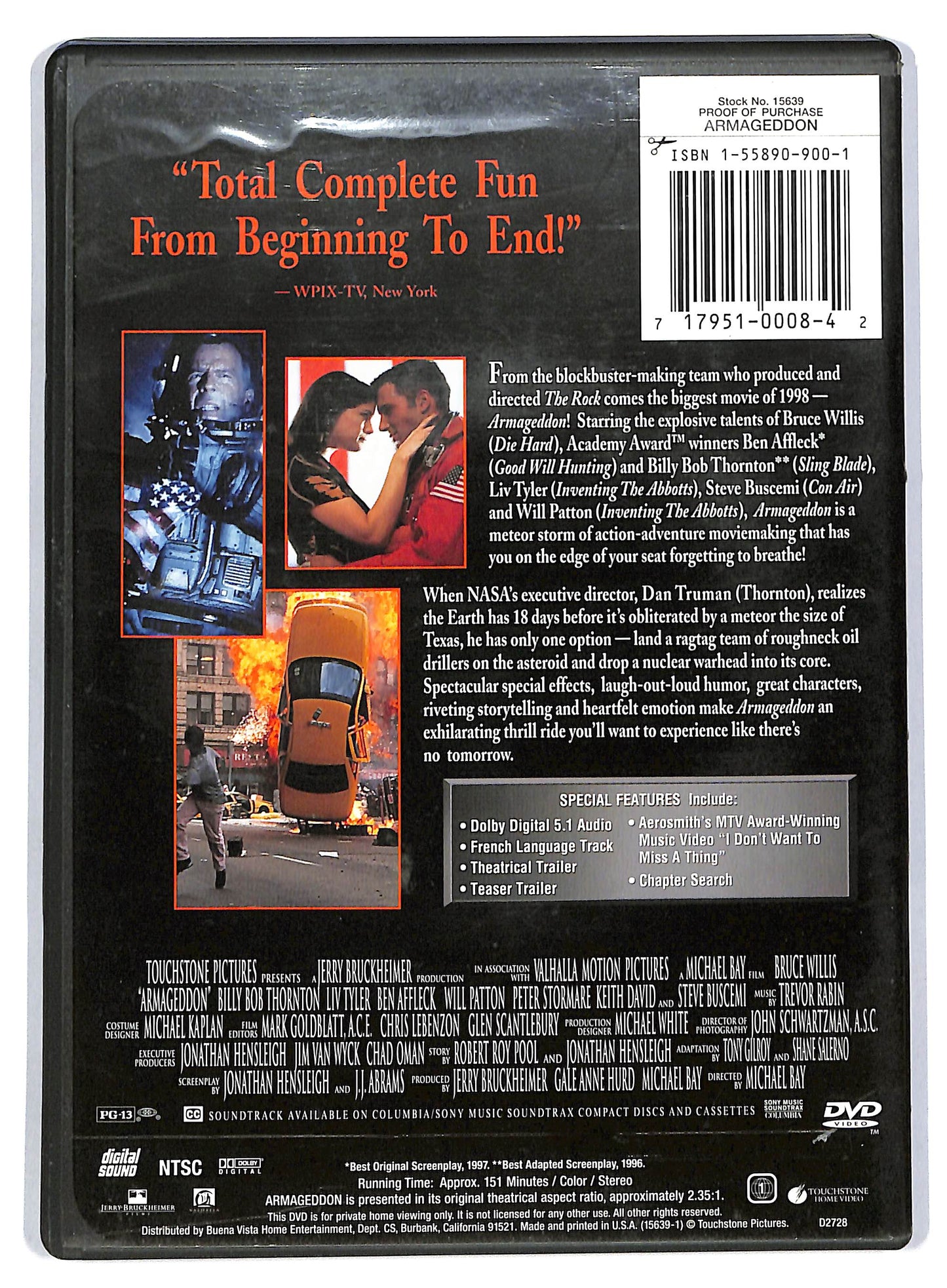 EBOND Armageddon - EDITORIALE DVD D805012