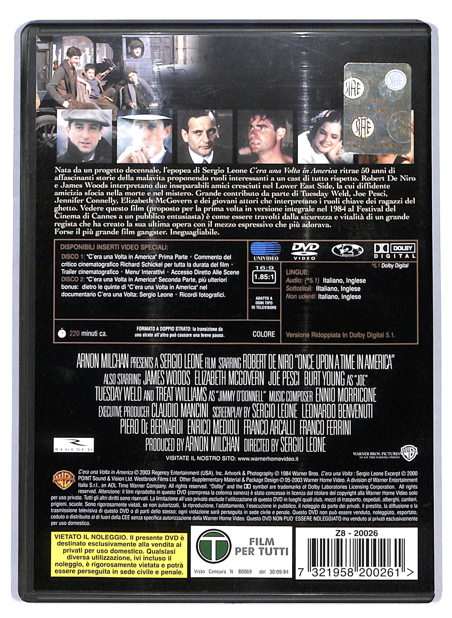 EBOND C'era una volta in america Special Edition (2 dischi) DVD D805156