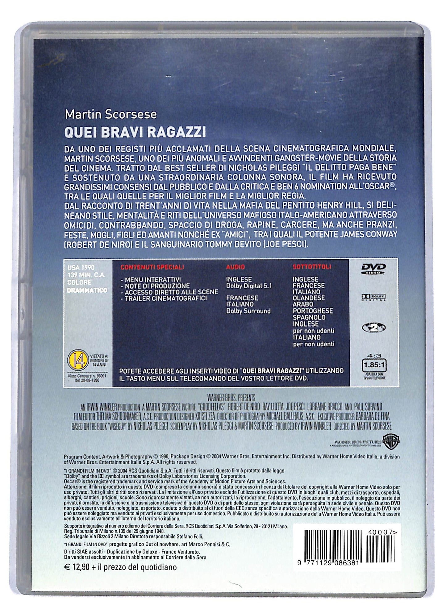 EBOND Quei bravi ragazzi EDITORIALE DVD D805244